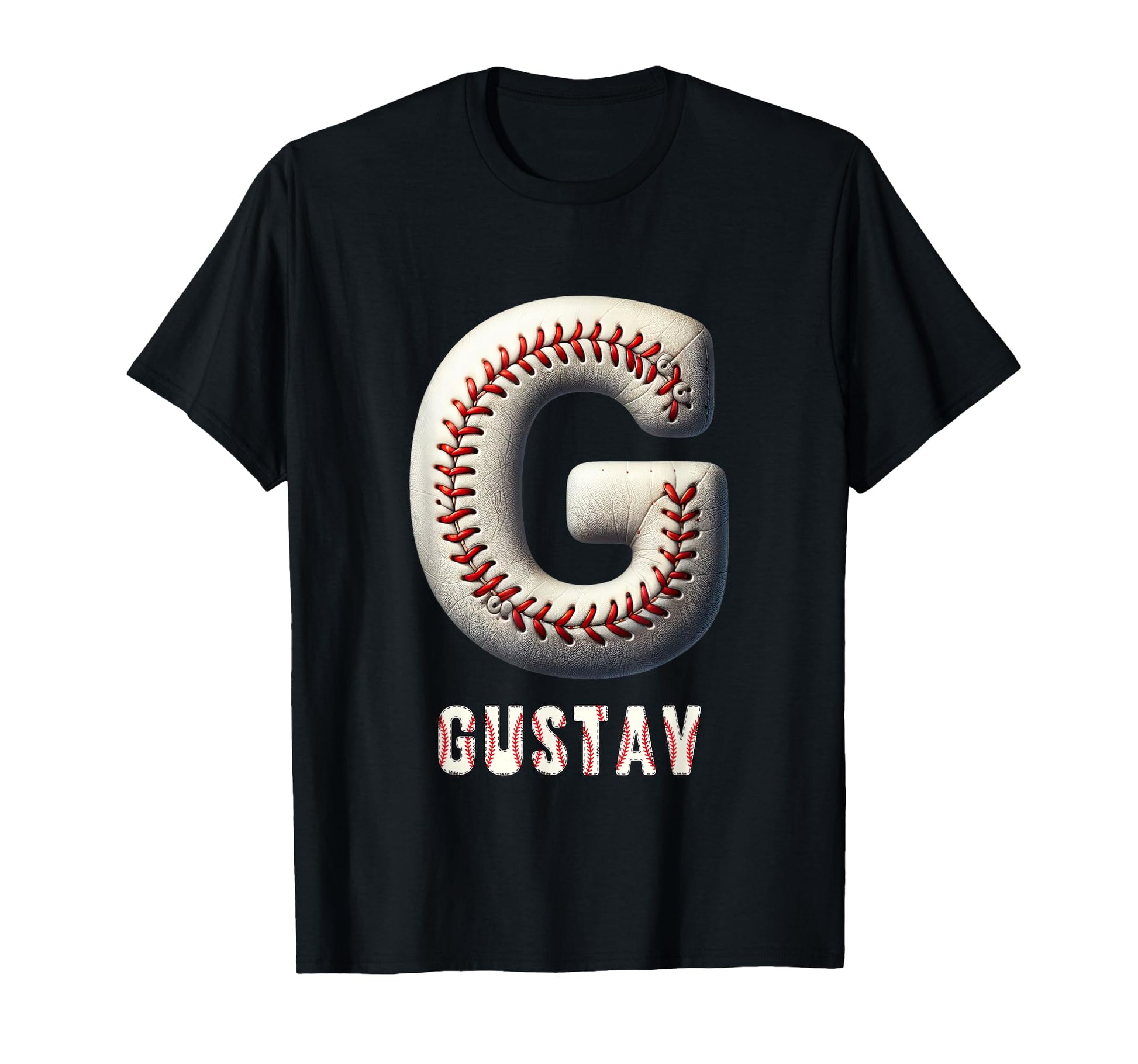 Baseball Home Run Justus Initial T-Shirt - Casual Everyday Wear Men Women - T-Shirt, Sweatshirt, Hoodie
