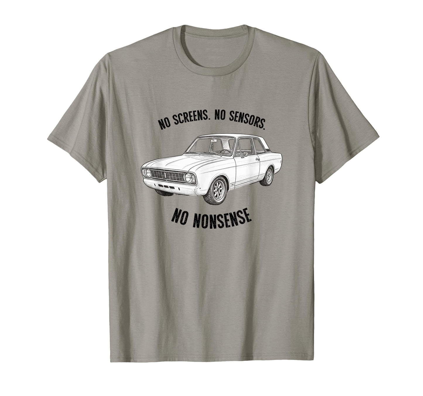 Old Car Automobile Illustration T-Shirt - Fun Novelty Design Men Women - T-Shirt, Sweatshirt, Hoodie