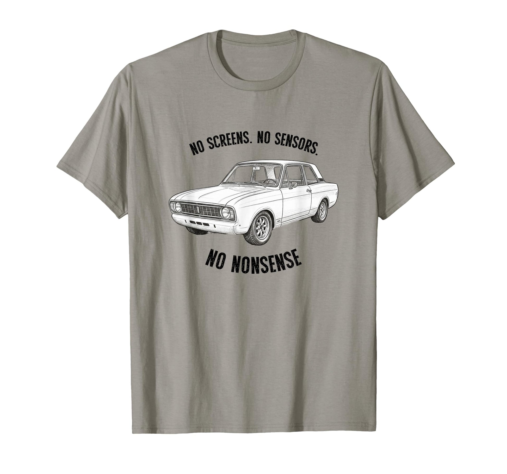 Old Car Automobile Illustration T-Shirt - Fun Novelty Design Men Women - T-Shirt, Sweatshirt, Hoodie