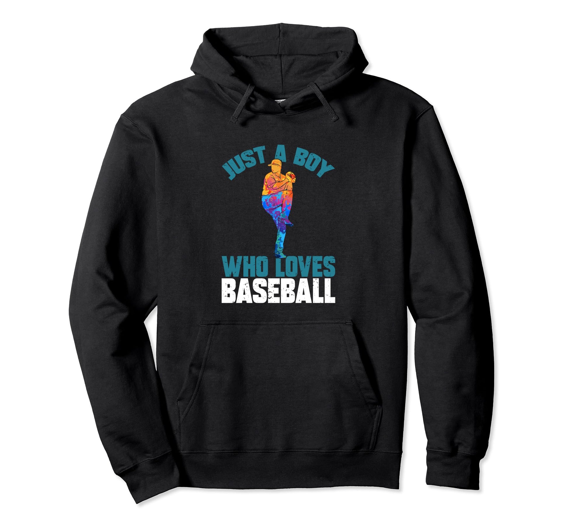 Sport Funny Just Who Loves Baseball Hoodie - Fun Novelty Design for Adults - T-Shirt, Sweatshirt, Hoodie