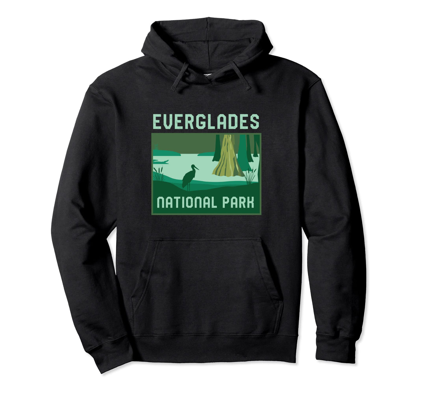 Everglades National Park Florida Minimalist Hoodie - Trendy Graphic Unisex - T-Shirt, Sweatshirt, Hoodie