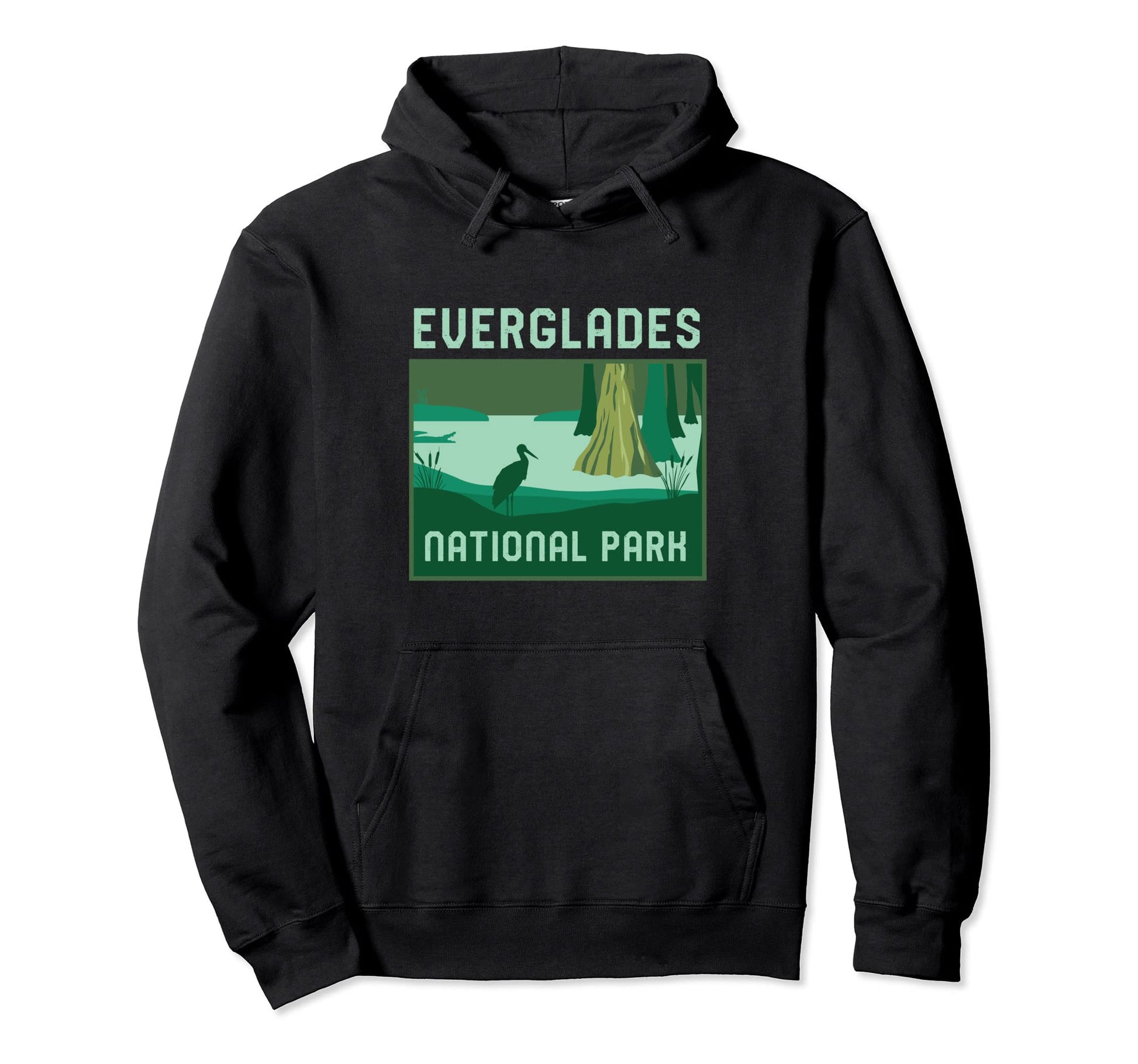 Everglades National Park Florida Minimalist Hoodie - Trendy Graphic Unisex - T-Shirt, Sweatshirt, Hoodie