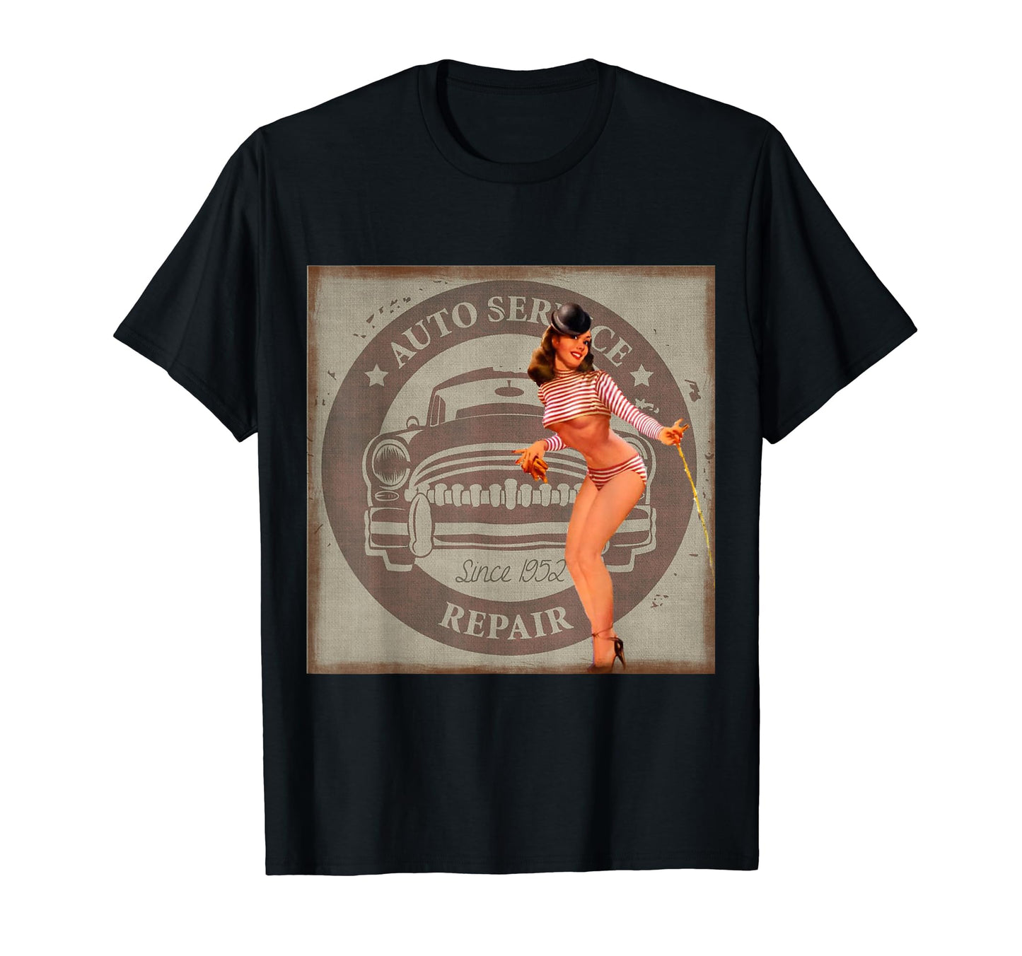Pinup Hot Rod T-Shirt - Trendy Graphic for Adults - T-Shirt, Sweatshirt, Hoodie