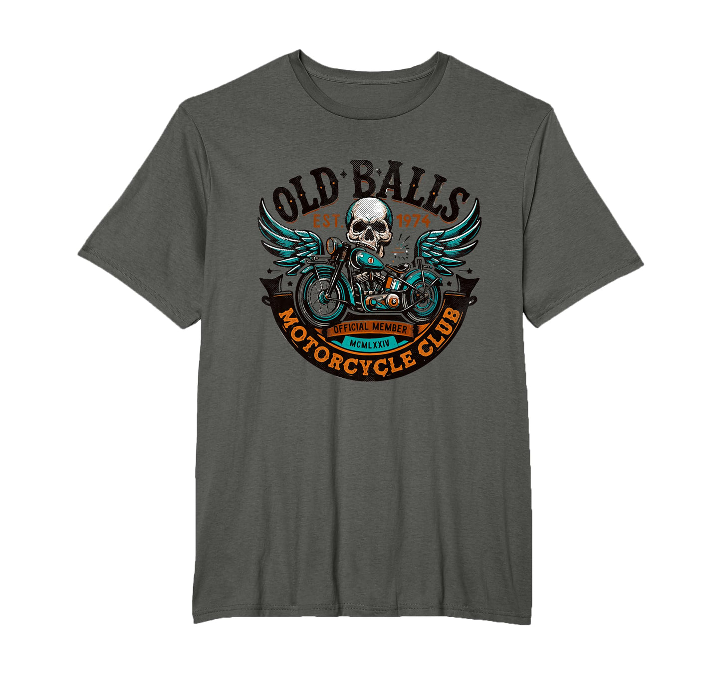 Motorcycle Birthday Mens 50Th T-Shirt - Casual Everyday Wear Men Women - T-Shirt, Sweatshirt, Hoodie