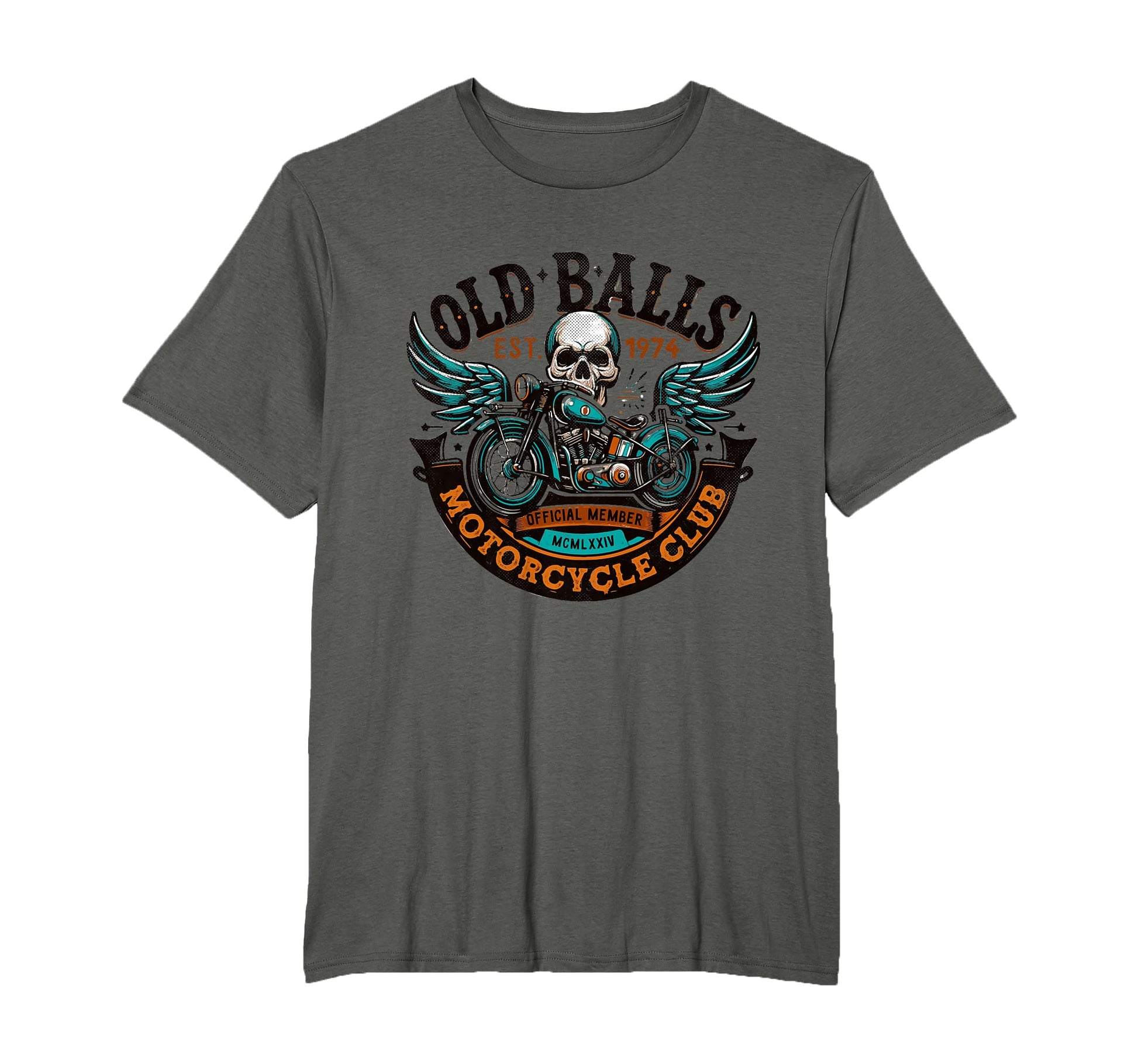 Motorcycle Birthday Mens 50Th T-Shirt - Casual Everyday Wear Men Women - T-Shirt, Sweatshirt, Hoodie