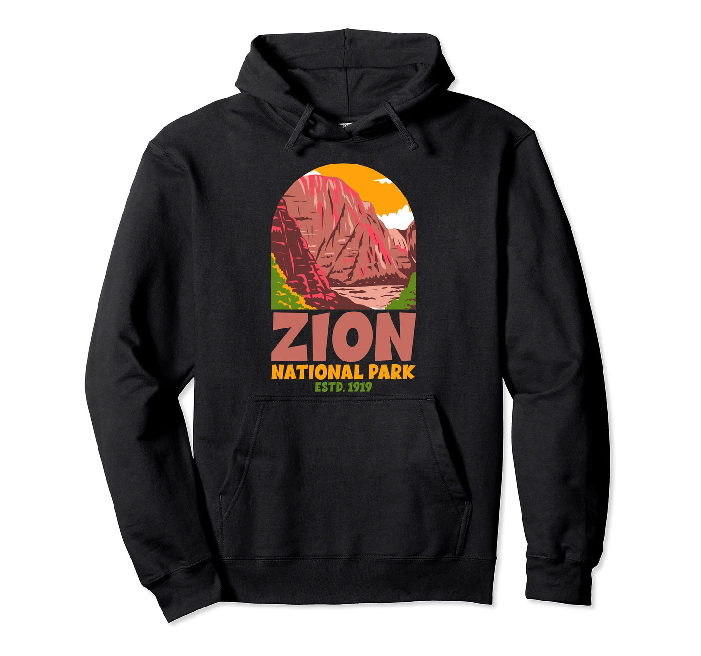 National Park Utah Zion National Park Hoodie - Graphic Print for Adults - T-Shirt, Sweatshirt, Hoodie