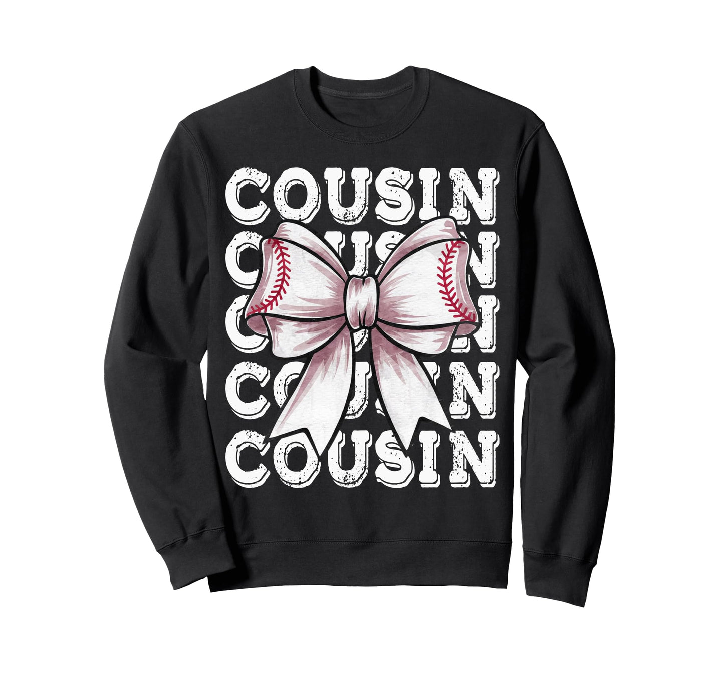 Coquette Baseball Cousin Matching Family Sweatshirt - Graphic Print Unisex - T-Shirt, Sweatshirt, Hoodie