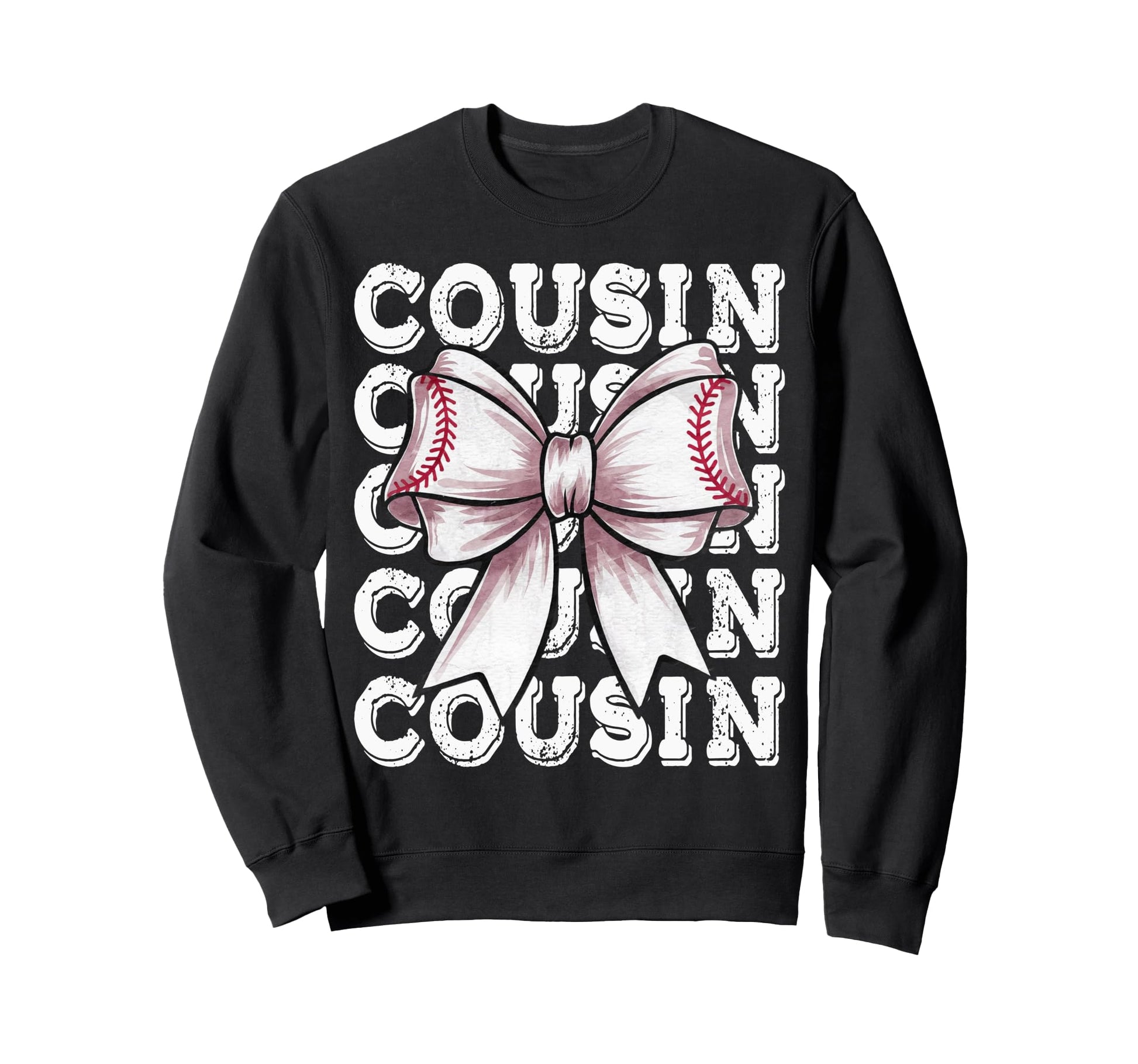 Coquette Baseball Cousin Matching Family Sweatshirt - Graphic Print Unisex - T-Shirt, Sweatshirt, Hoodie
