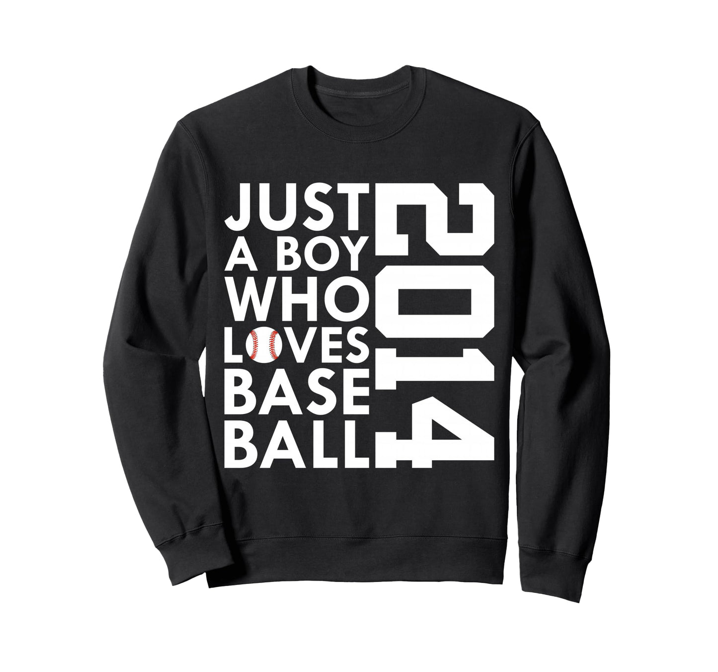 2014 Just Who Loves Baseball Sweatshirt - Casual Everyday Wear for Adults - T-Shirt, Sweatshirt, Hoodie