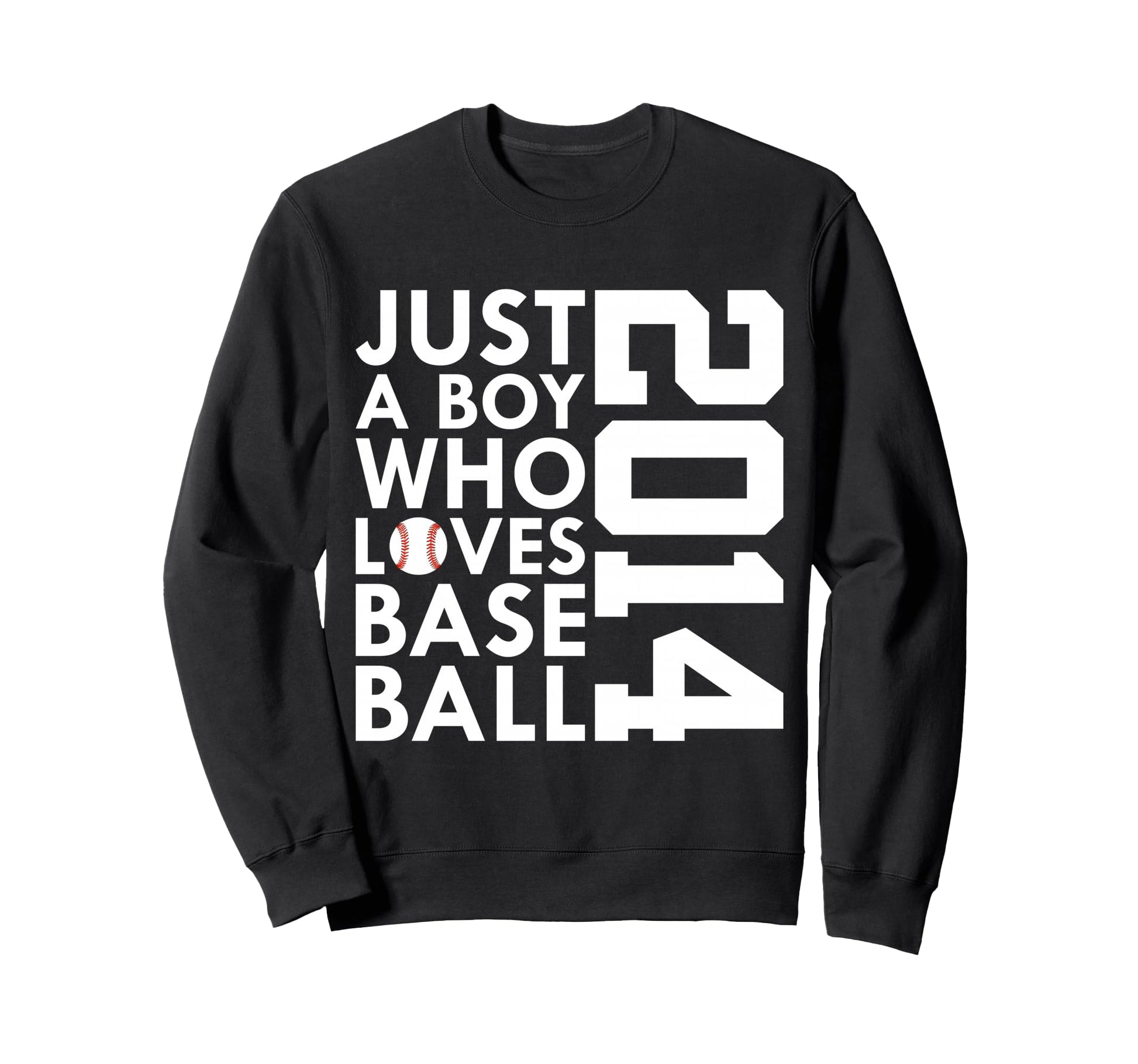 2014 Just Who Loves Baseball Sweatshirt - Casual Everyday Wear for Adults - T-Shirt, Sweatshirt, Hoodie