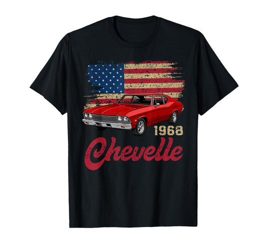 1968 Chevelle 68 American Muscle Car Hot T-Shirt - Minimalist Print Unisex - T-Shirt, Sweatshirt, Hoodie