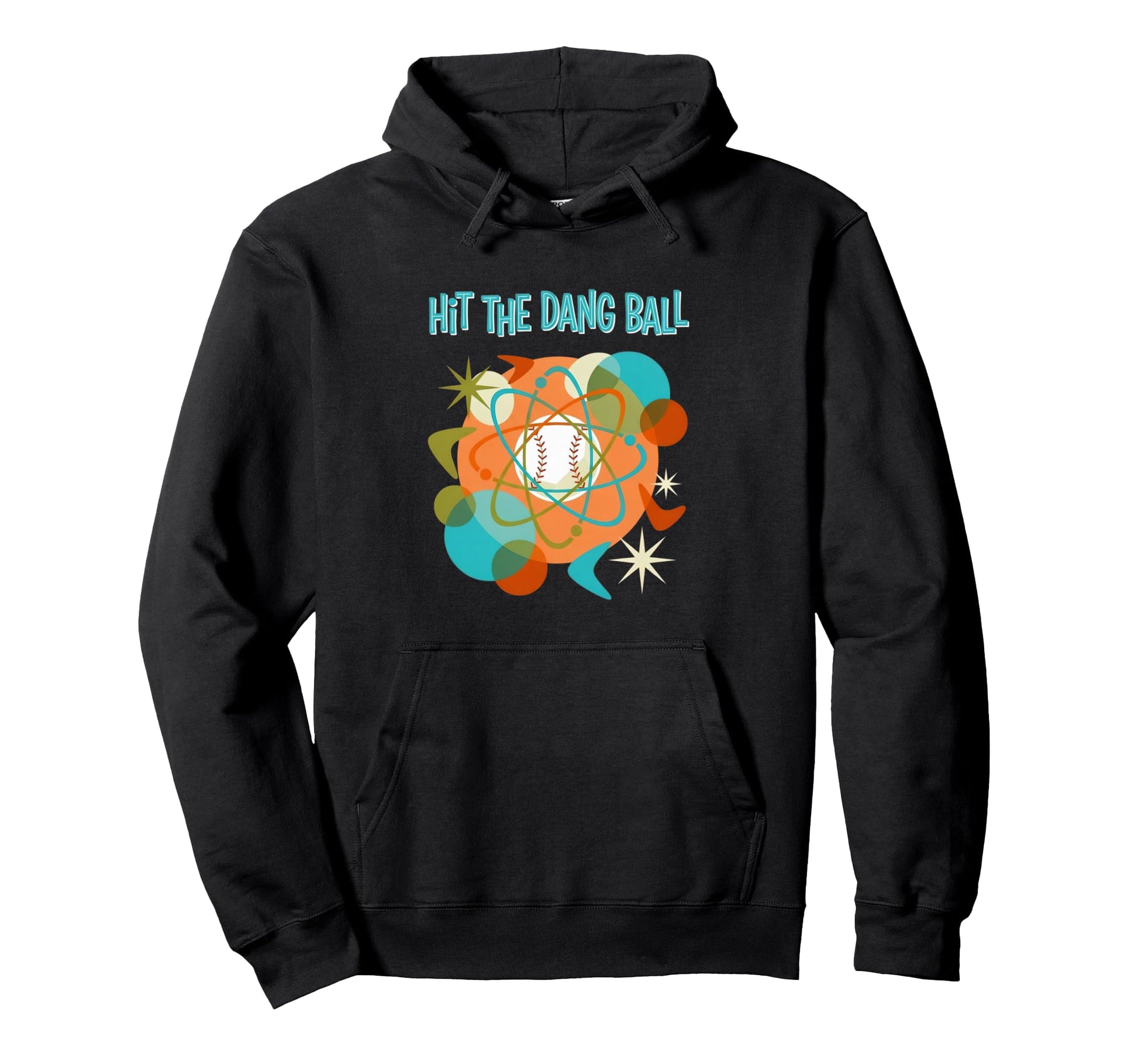 Hit Dang Ball Baseball Player Modern Hoodie - Streetwear Style Men Women - T-Shirt, Sweatshirt, Hoodie