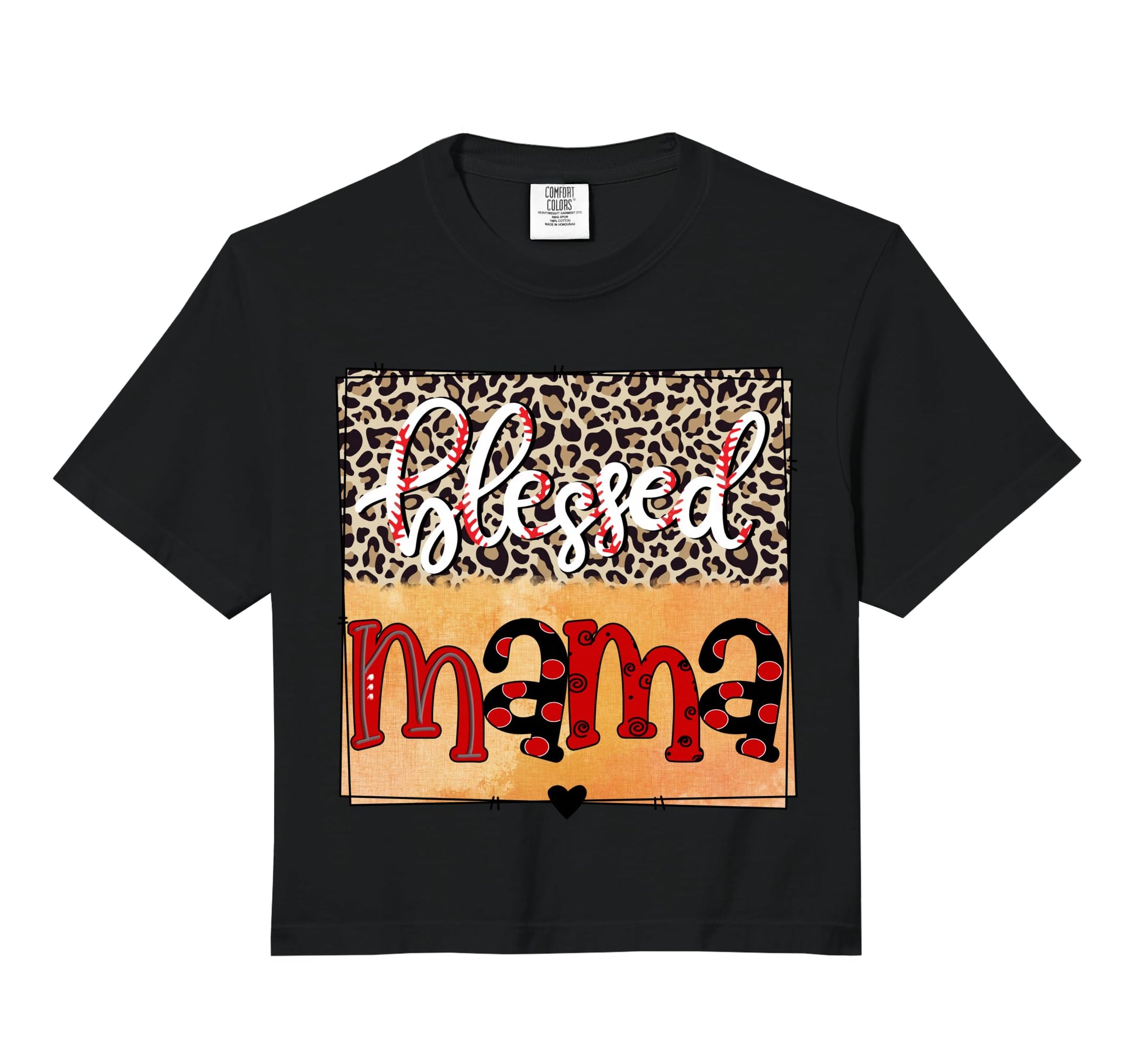 Blessed Leopard Baseball Mother T-Shirt - Aesthetic Graphic for Adults - T-Shirt, Sweatshirt, Hoodie