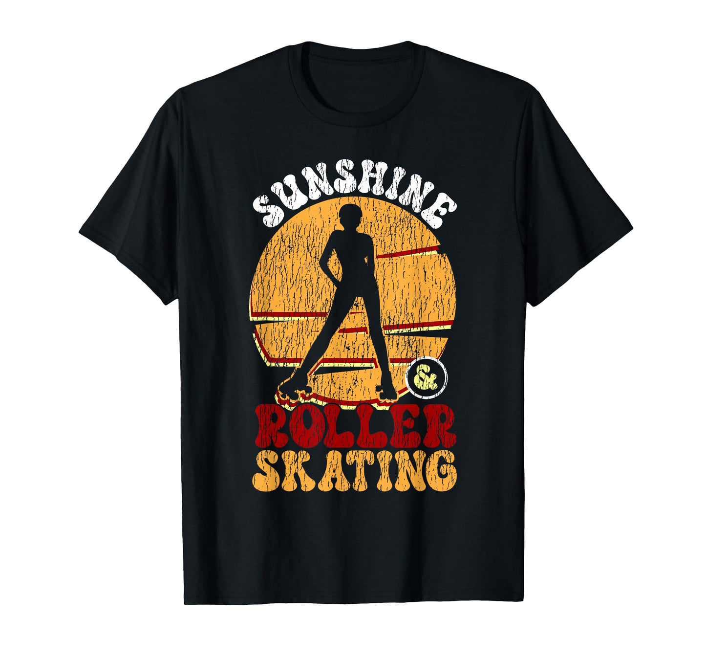 Roller Skating Skate 1970S Sunshine T-Shirt - Trendy Graphic Men Women - T-Shirt, Sweatshirt, Hoodie
