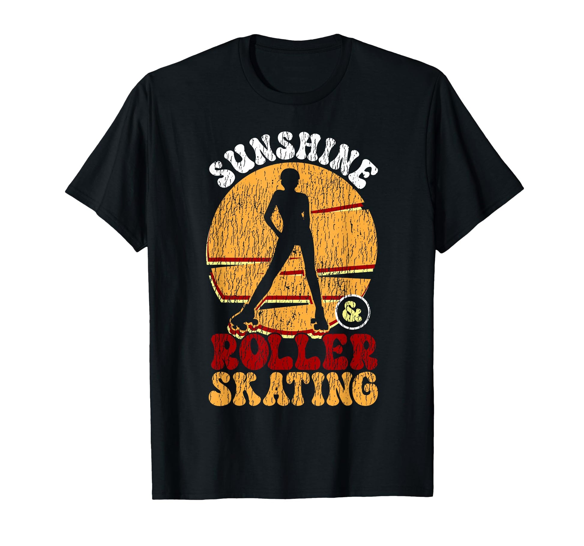 Roller Skating Skate 1970S Sunshine T-Shirt - Trendy Graphic Men Women - T-Shirt, Sweatshirt, Hoodie