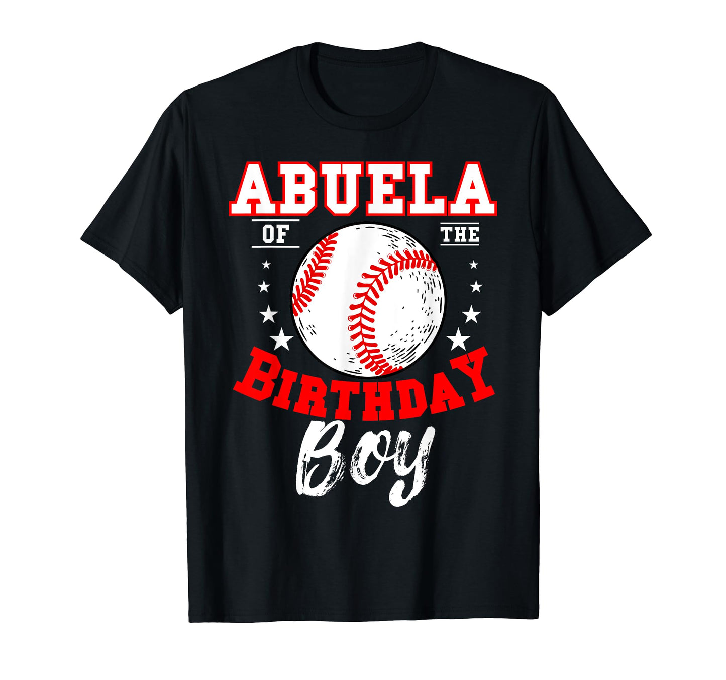 Abuela Birthday Baseball Theme Bday T-Shirt - Custom Art Print for Adults - T-Shirt, Sweatshirt, Hoodie