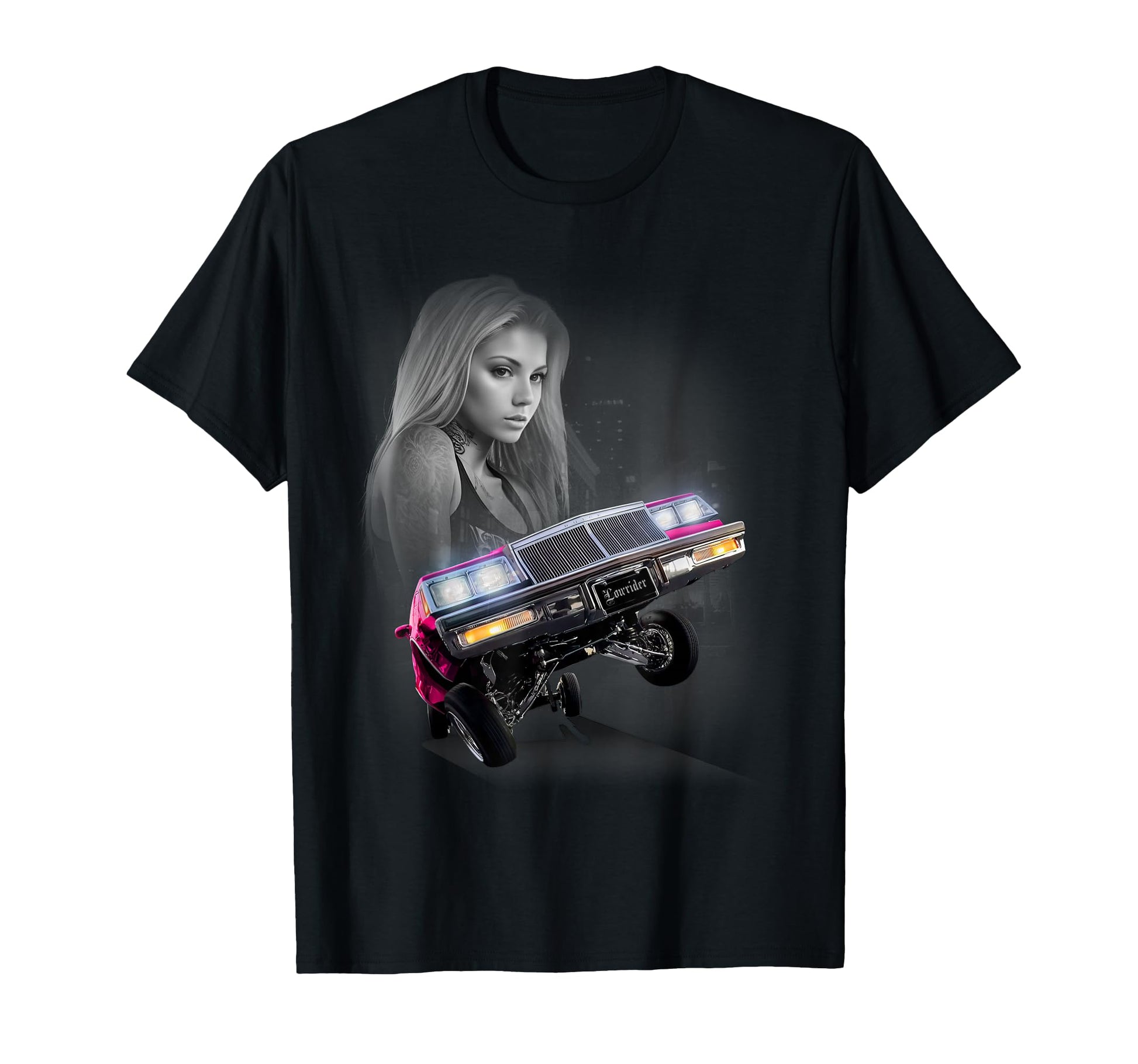Low Rider Car 3 Wheeling T-Shirt - Novelty Apparel Unisex - T-Shirt, Sweatshirt, Hoodie