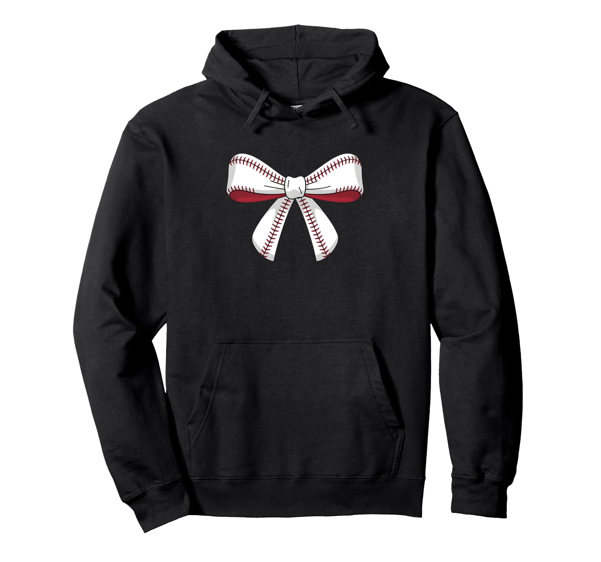 Baseball Bow Baseball Mom Mama Hoodie - Streetwear Style Men Women - T-Shirt, Sweatshirt, Hoodie