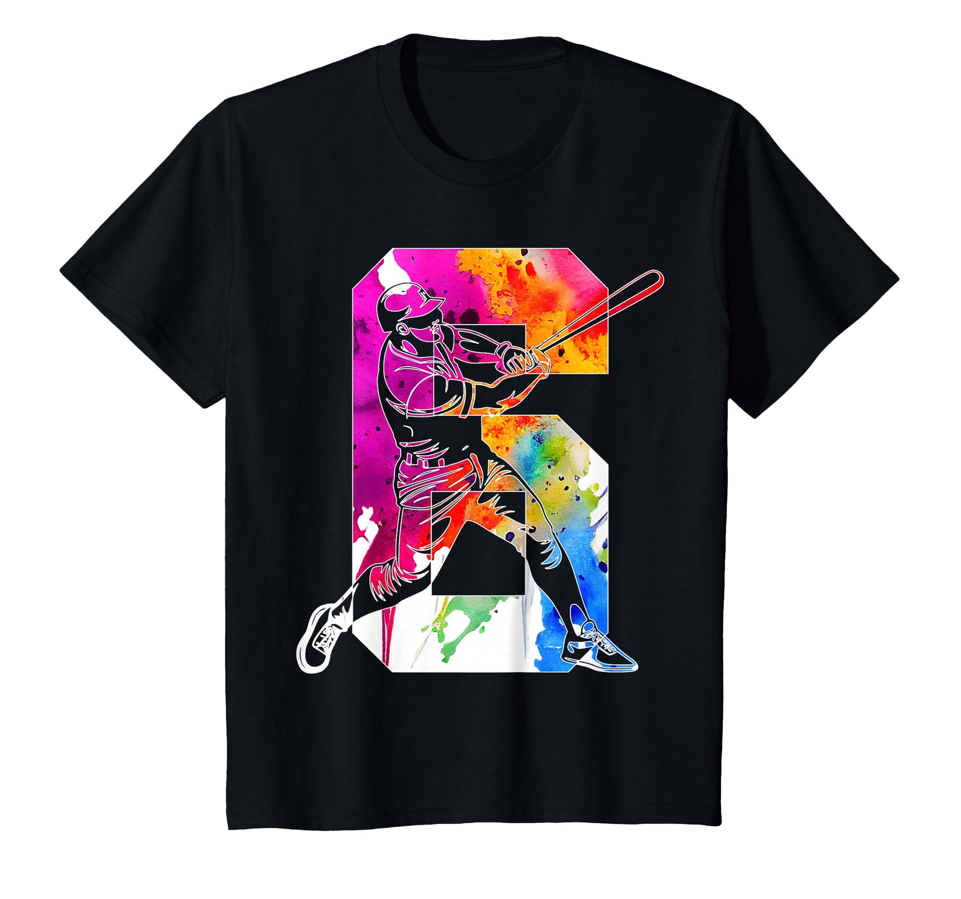 Number 6 Years Baseball 6Th Birthday T-Shirt - Unique Graphic for Adults - T-Shirt, Sweatshirt, Hoodie