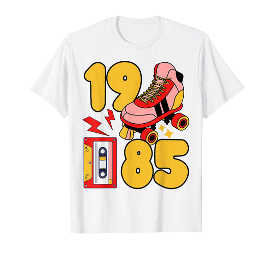 80S Vibes Mixed Tapes Roller Skates T-Shirt - Fun Novelty Design Unisex - T-Shirt, Sweatshirt, Hoodie