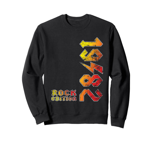 1982 Rock Music Lovers Gift Sweatshirt - Custom Art Print Men Women - T-Shirt, Sweatshirt, Hoodie