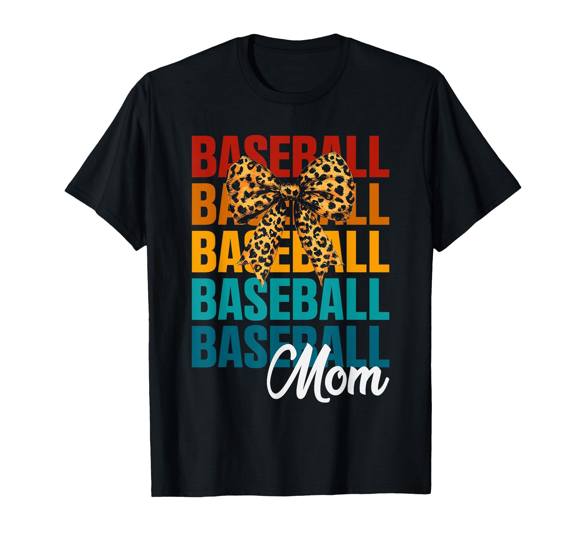 Coquette Bow Baseball Mom Baseball T-Shirt - Novelty Apparel for Adults - T-Shirt, Sweatshirt, Hoodie