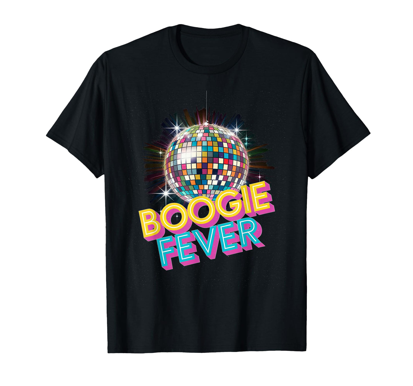 Disco Ball Boogie Fever Discoball Party T-Shirt - Trendy Graphic for Adults - T-Shirt, Sweatshirt, Hoodie