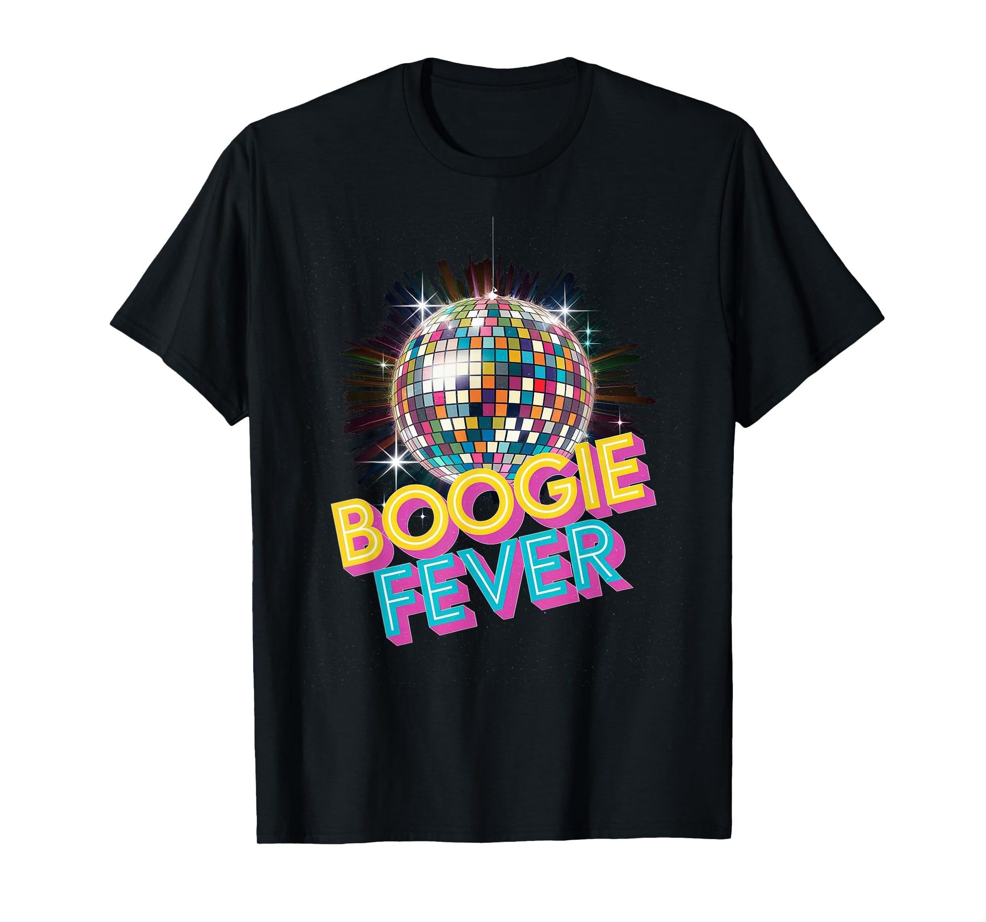 Disco Ball Boogie Fever Discoball Party T-Shirt - Trendy Graphic for Adults - T-Shirt, Sweatshirt, Hoodie