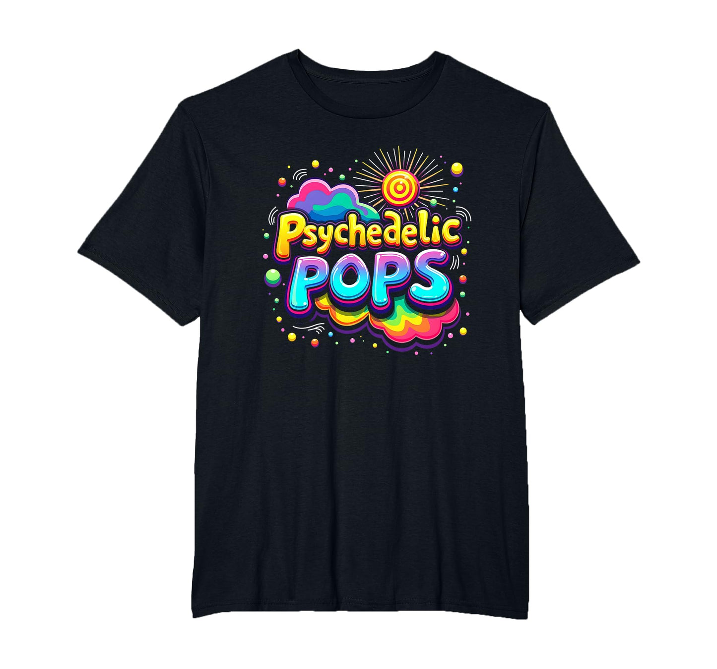 Groovy Dad Psychedelic Pops 60S T-Shirt - Casual Everyday Wear Men Women - T-Shirt, Sweatshirt, Hoodie