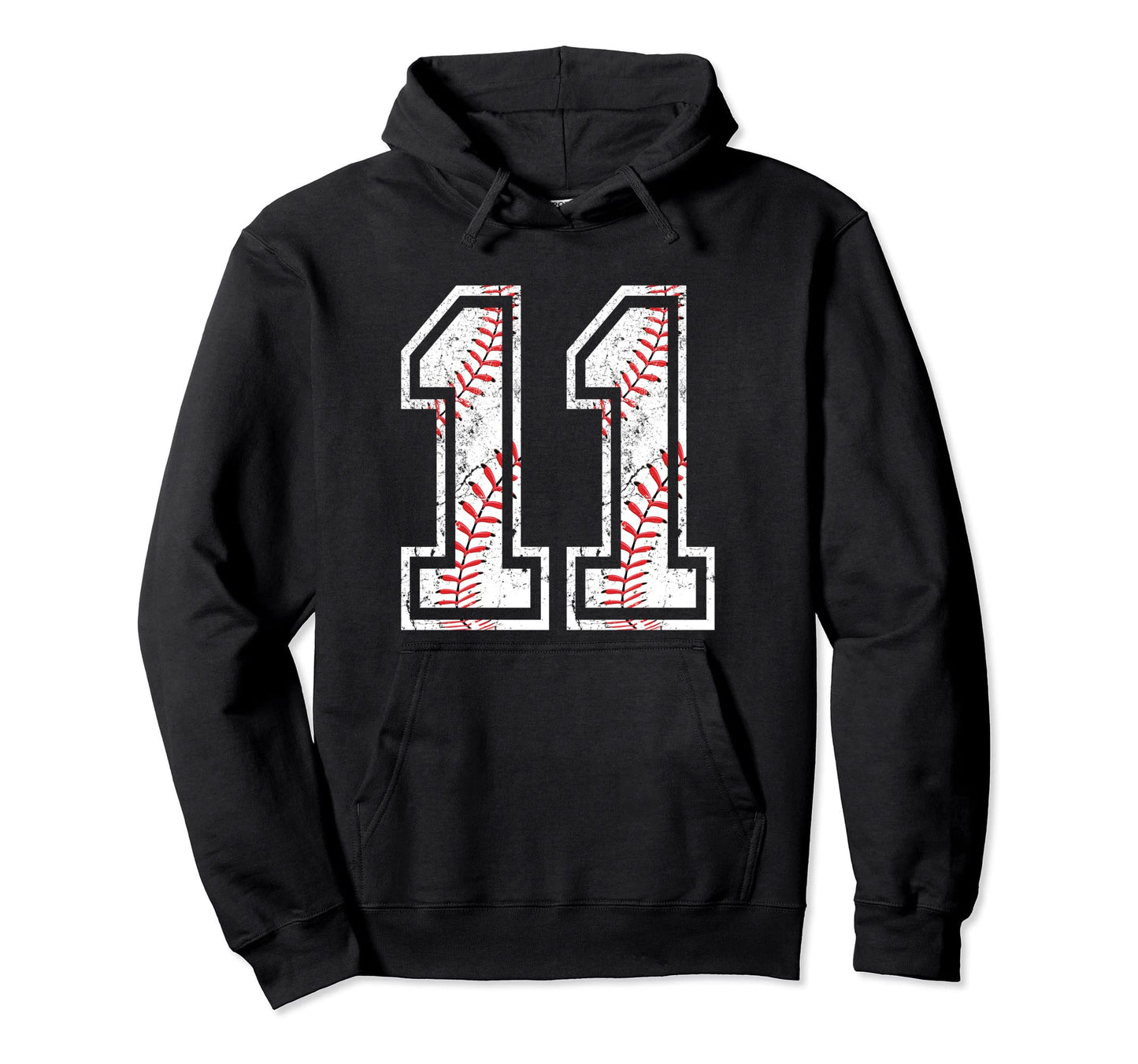 Happy 11Th Birthday Squad Baseball Hoodie - Novelty Apparel for Adults - T-Shirt, Sweatshirt, Hoodie
