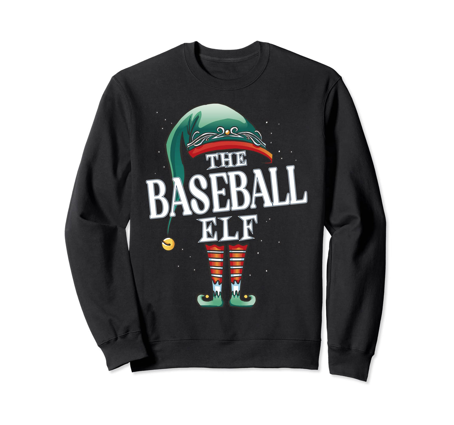 Baseball Elf Group Pajama Party Sweatshirt - Casual Everyday Wear Men Women - T-Shirt, Sweatshirt, Hoodie
