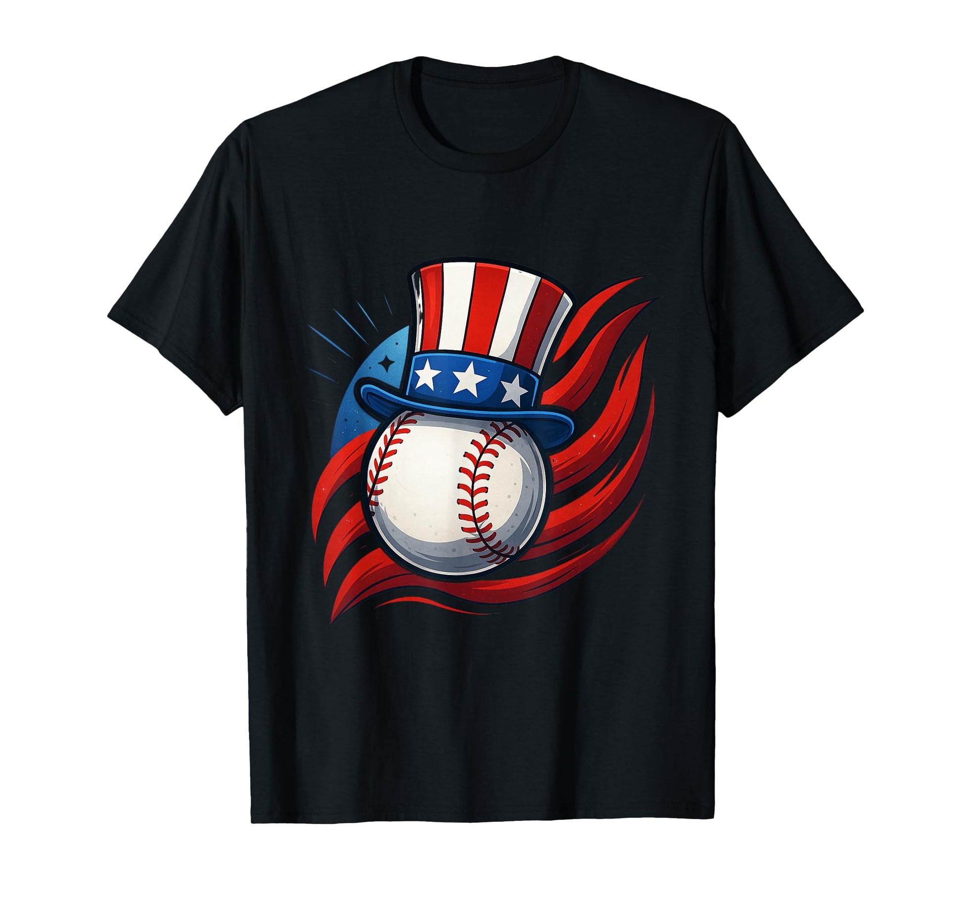 Patriotic Baseball Power Artwork T-Shirt - Trendy Graphic Unisex - T-Shirt, Sweatshirt, Hoodie