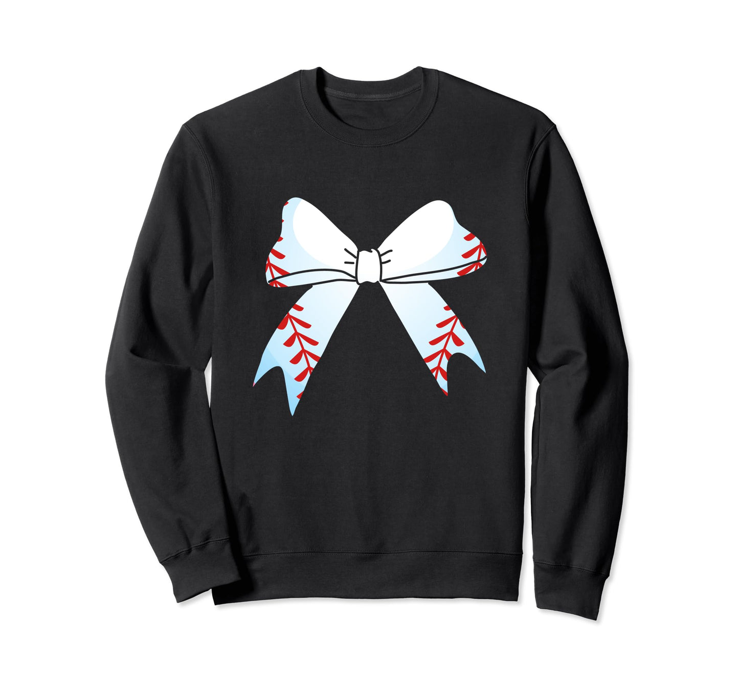 Baseball Bow Baseball Mom Mothers Day Sweatshirt - Trendy Graphic Unisex - T-Shirt, Sweatshirt, Hoodie
