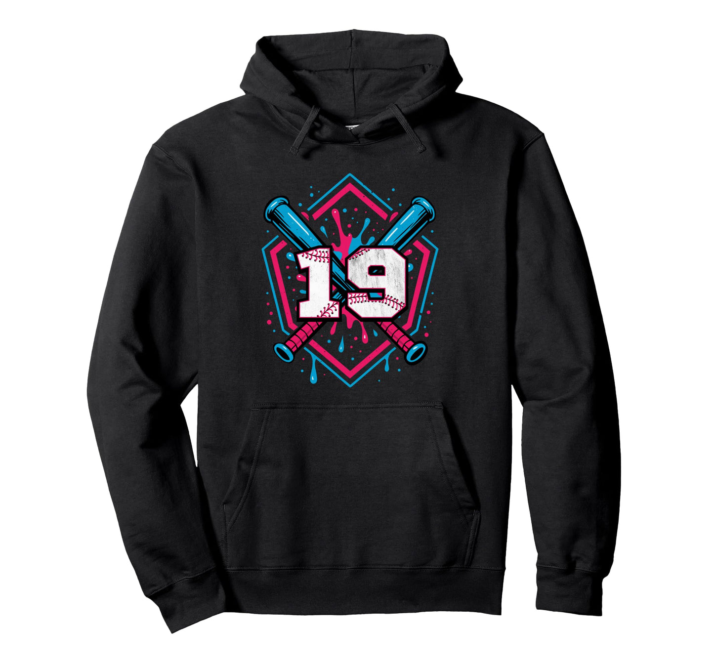 Baseball 19 Year Old Ice Cream Drip 19Th Hoodie - Custom Art Print Unisex - T-Shirt, Sweatshirt, Hoodie