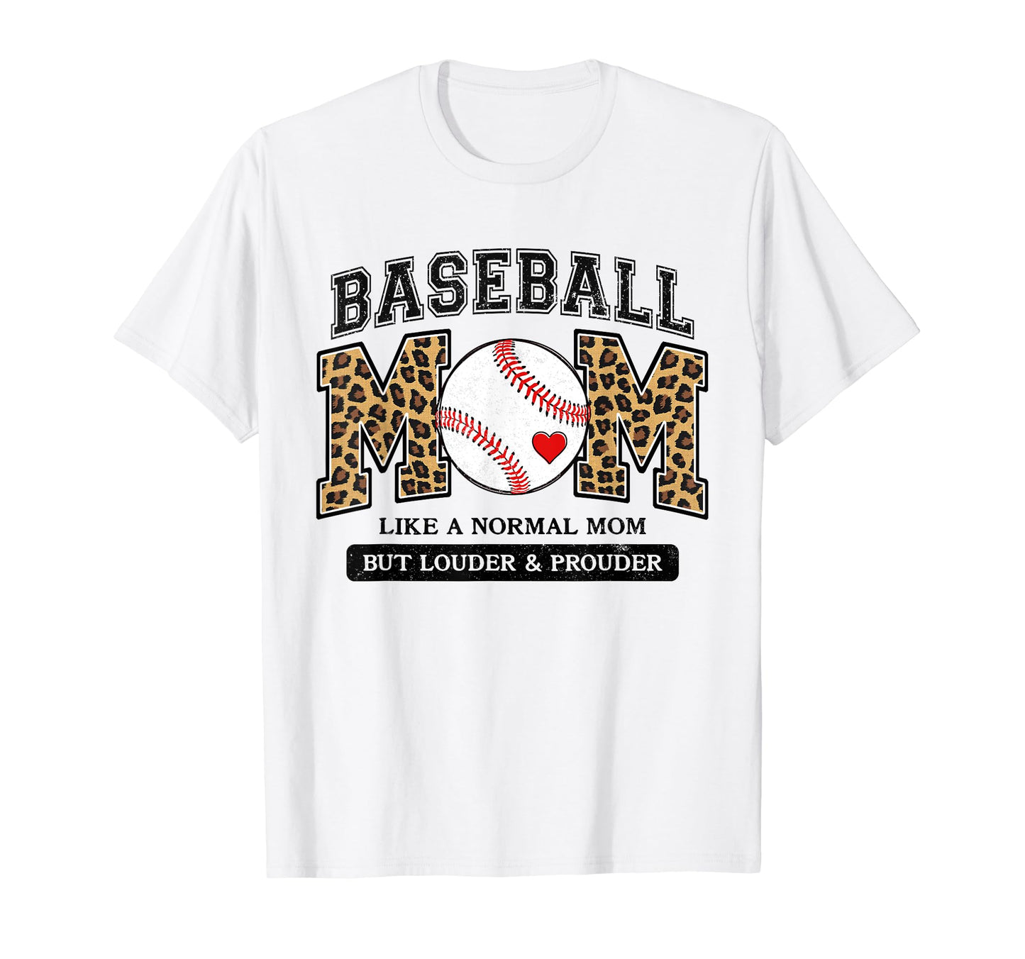 Baseball Mom Leopard Like Normal But T-Shirt - Graphic Print for Adults - T-Shirt, Sweatshirt, Hoodie