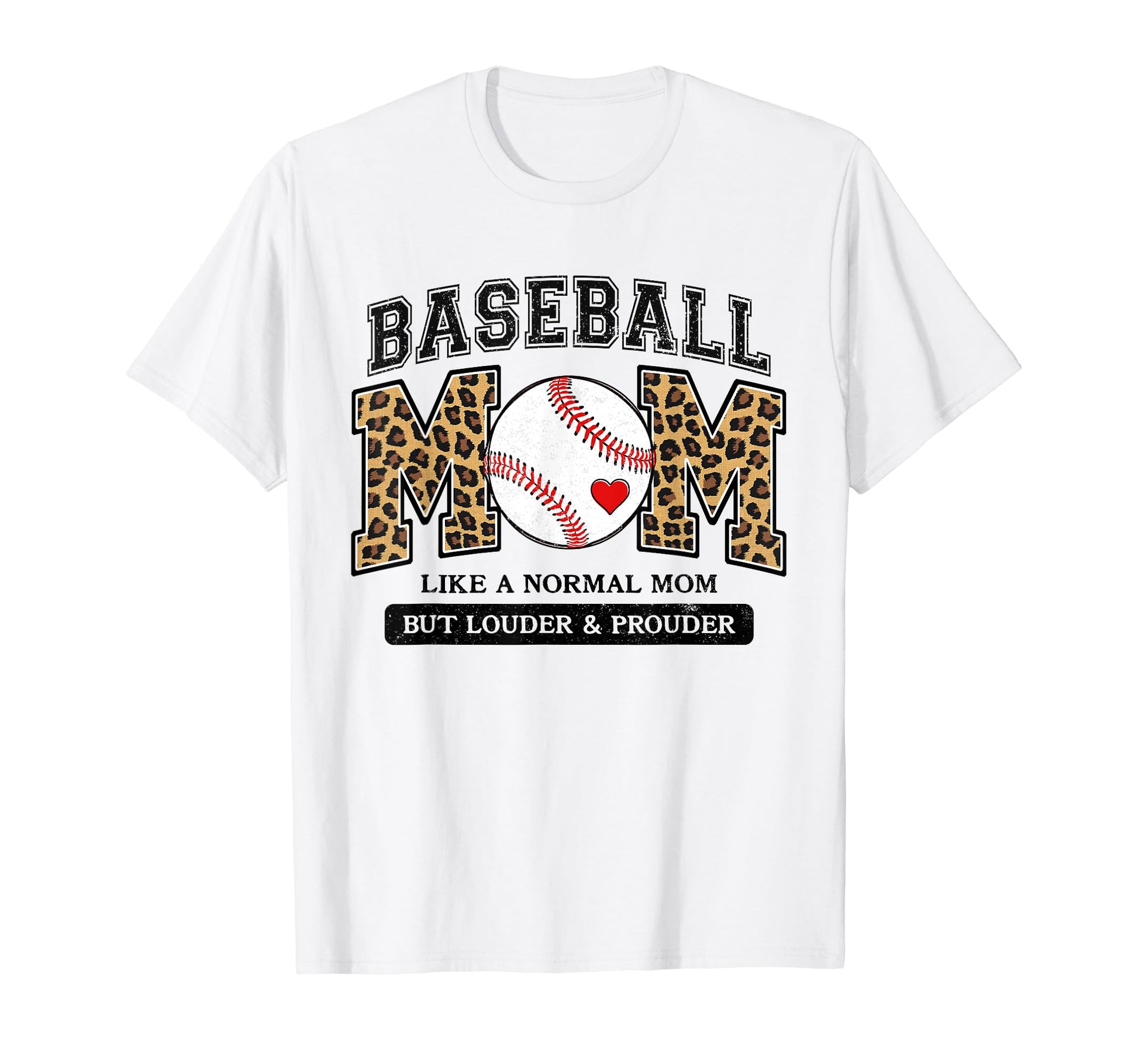 Baseball Mom Leopard Like Normal But T-Shirt - Graphic Print for Adults - T-Shirt, Sweatshirt, Hoodie