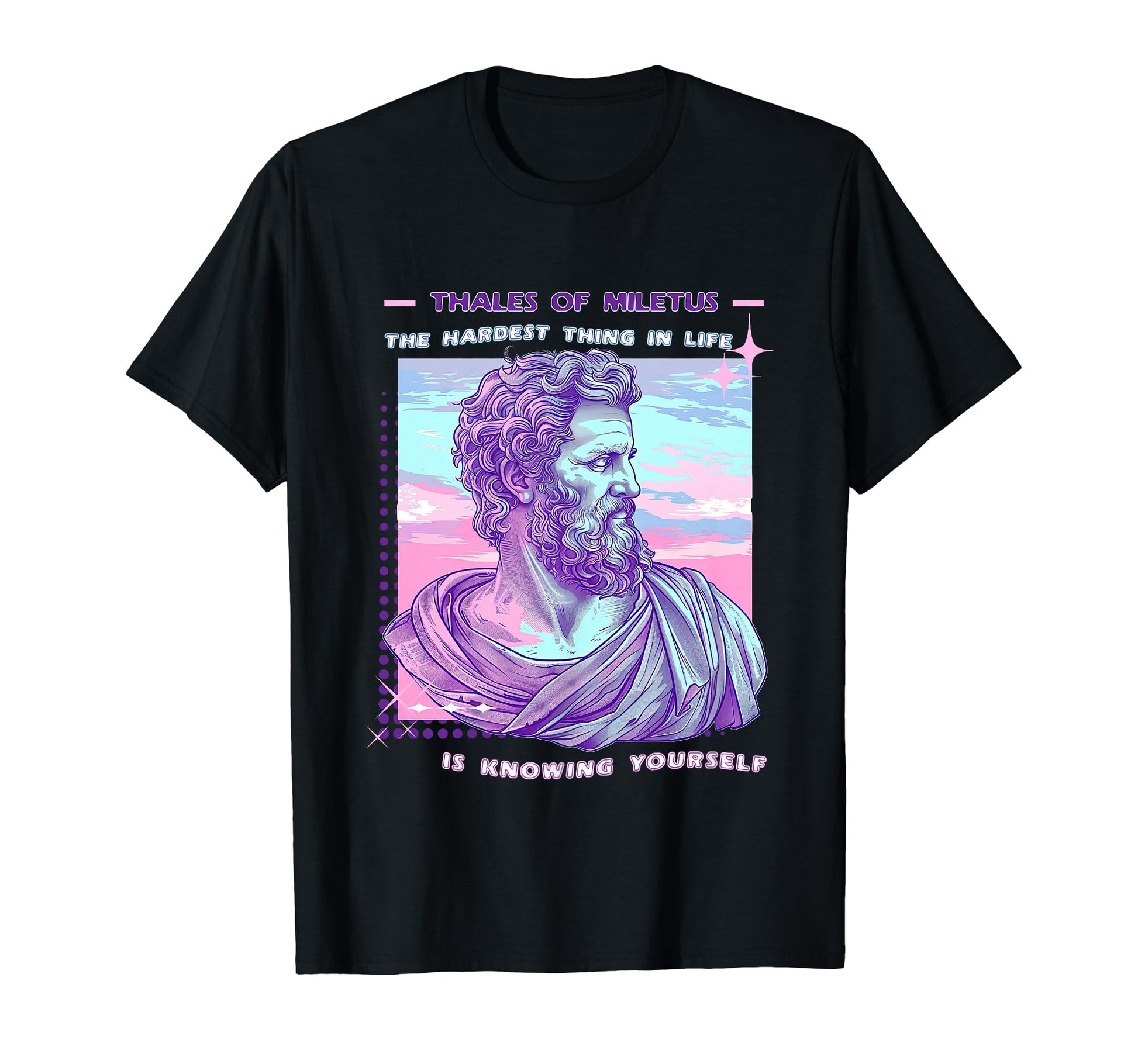 Thales Miletus Y2K Aesthetic Stoic T-Shirt - Aesthetic Graphic for Adults - T-Shirt, Sweatshirt, Hoodie