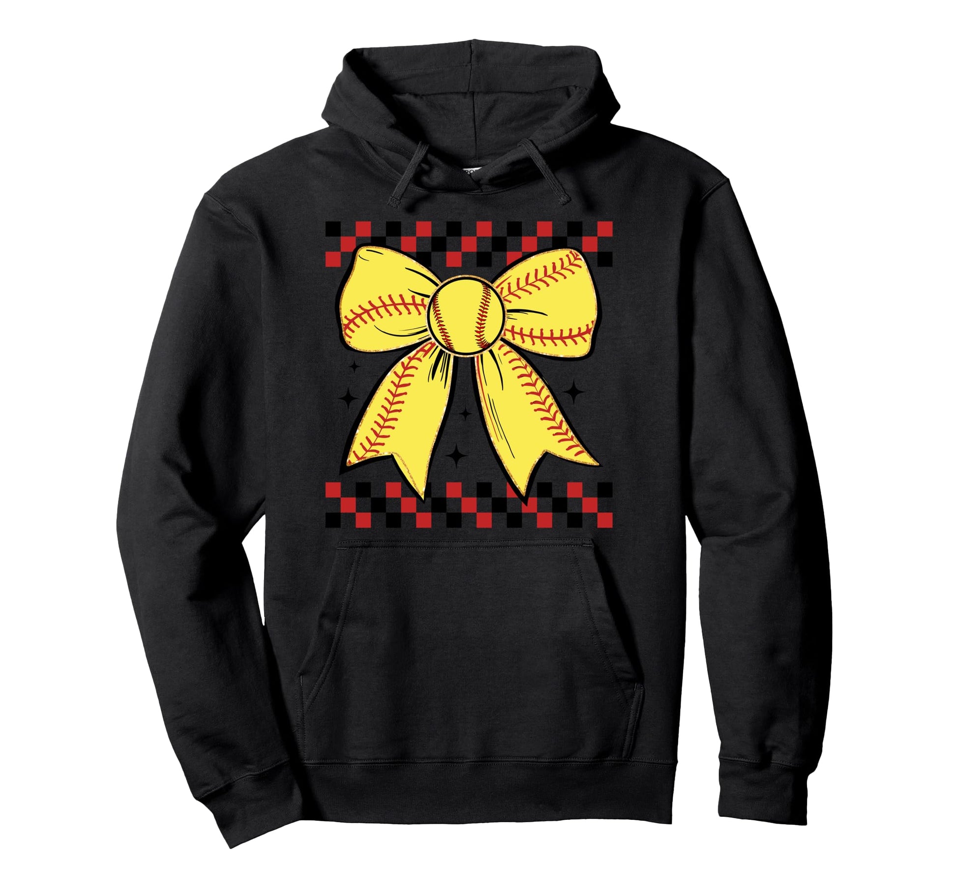 Baseball Bow Ribbon Play Sports Gift T-Shirt - Aesthetic Graphic Unisex - T-Shirt, Sweatshirt, Hoodie