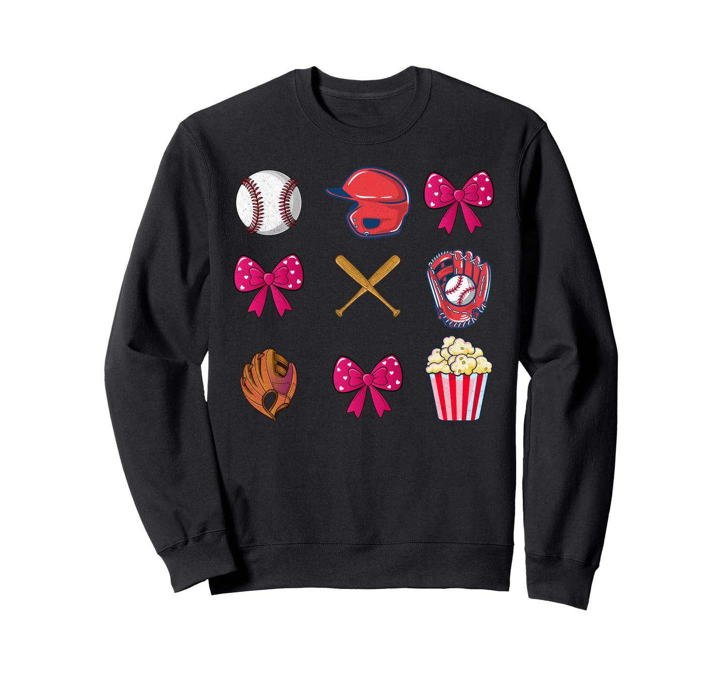 Baseball Mom Mama Mothers Day Sweatshirt - Fun Novelty Design Men Women - T-Shirt, Sweatshirt, Hoodie