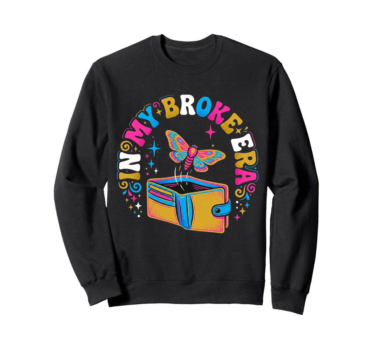 I M 1970S Groovy Bubble Sweatshirt - Minimalist Print for Adults - T-Shirt, Sweatshirt, Hoodie