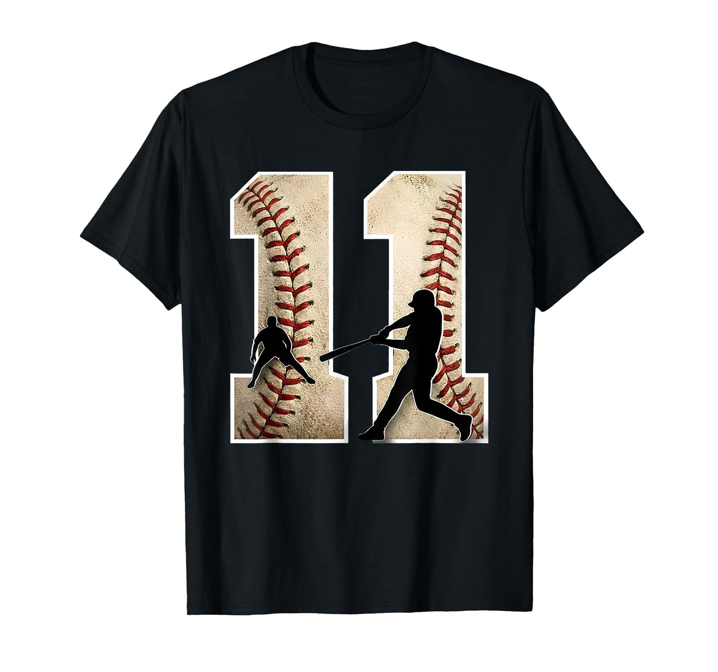 Baseball Birthday Eleven 11 Years Old T-Shirt - Unique Graphic Men Women - T-Shirt, Sweatshirt, Hoodie