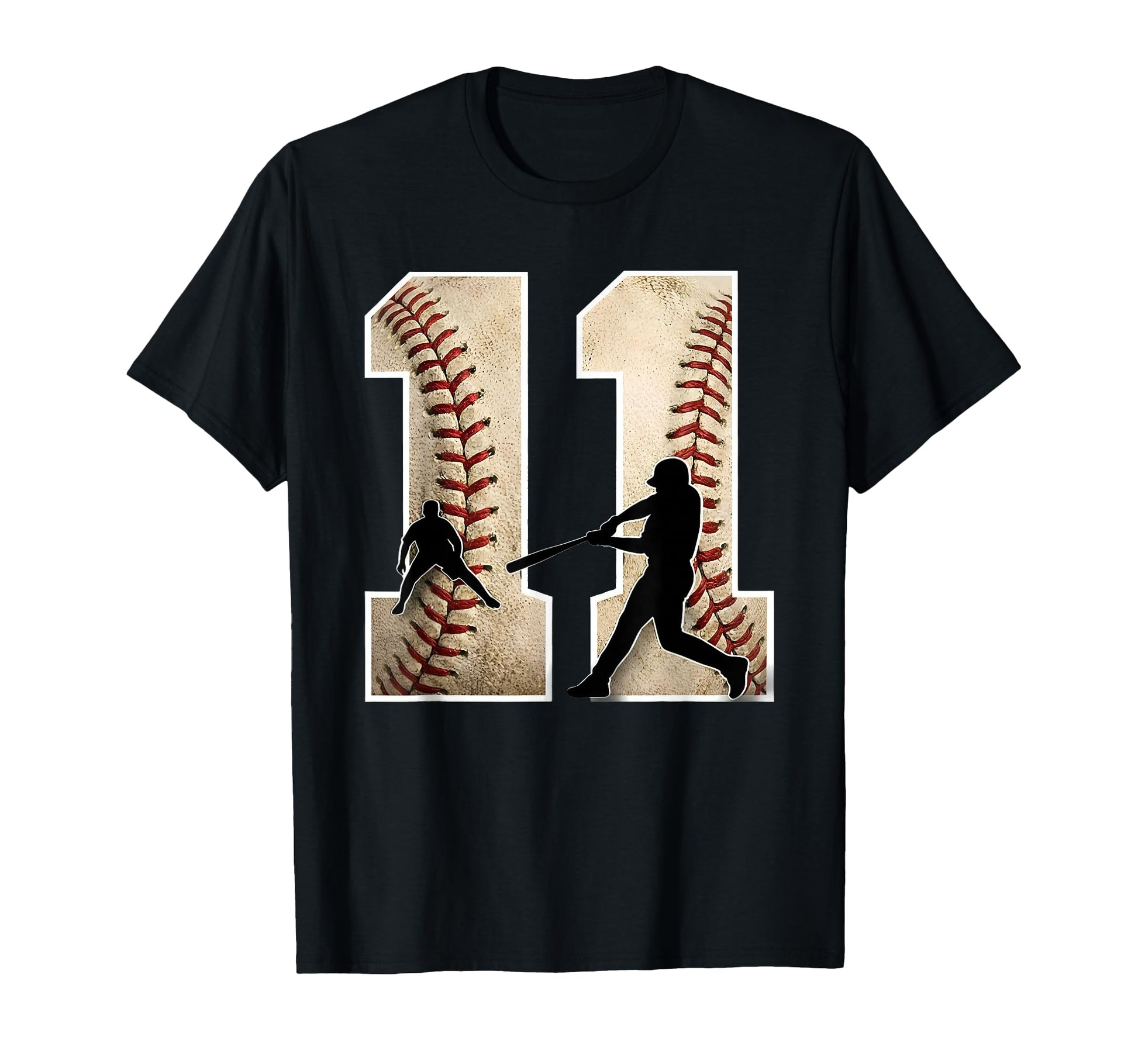 Baseball Birthday Eleven 11 Years Old T-Shirt - Unique Graphic Men Women - T-Shirt, Sweatshirt, Hoodie