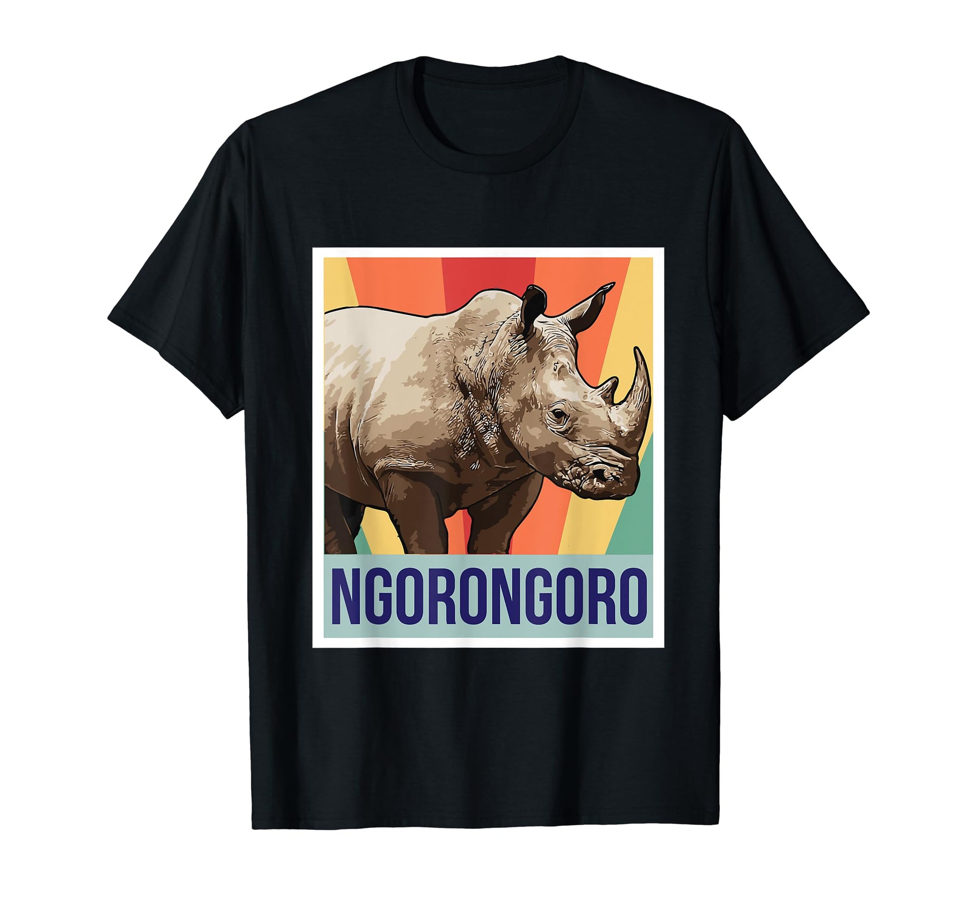 Rhino Ngorongoro National Park T-Shirt - Casual Everyday Wear Unisex - T-Shirt, Sweatshirt, Hoodie