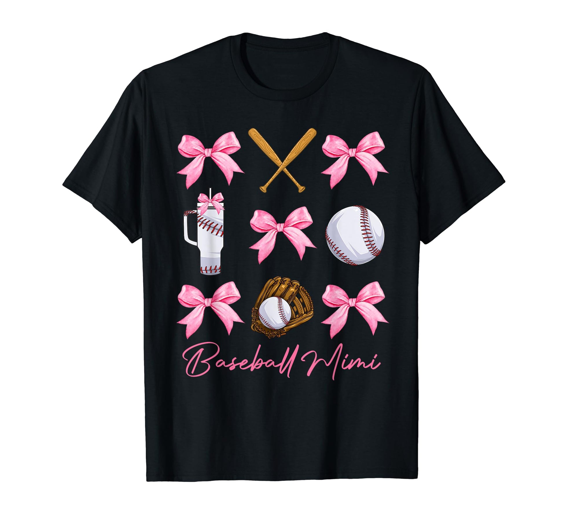 Funny Baseball Mimi Era Bows Baseball T-Shirt - Custom Art Print Unisex - T-Shirt, Sweatshirt, Hoodie