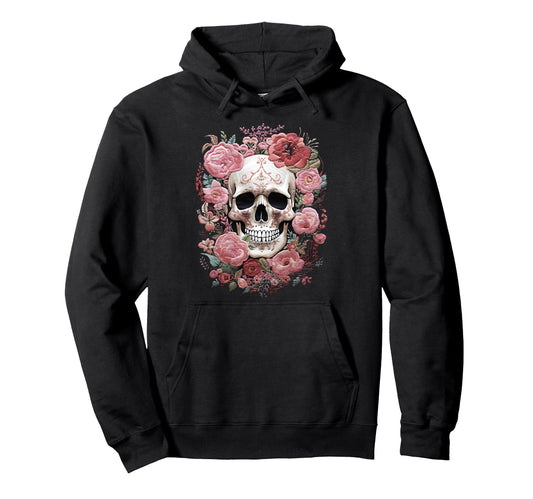 Aesthetic Streetwear Skull Hoodie - Minimalist Print Unisex - T-Shirt, Sweatshirt, Hoodie