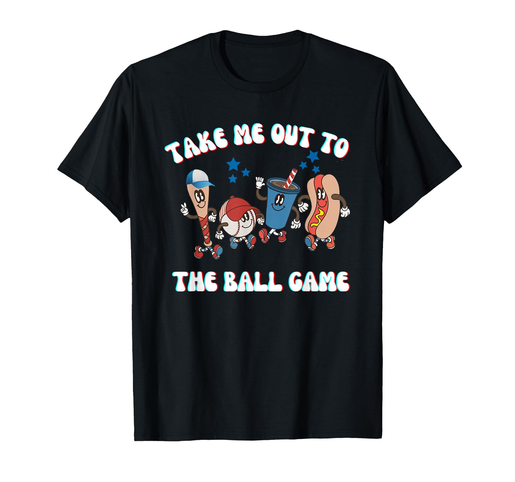 Take Me Out Tothe Ball Game Baseball T-Shirt - Custom Art Print for Adults - T-Shirt, Sweatshirt, Hoodie