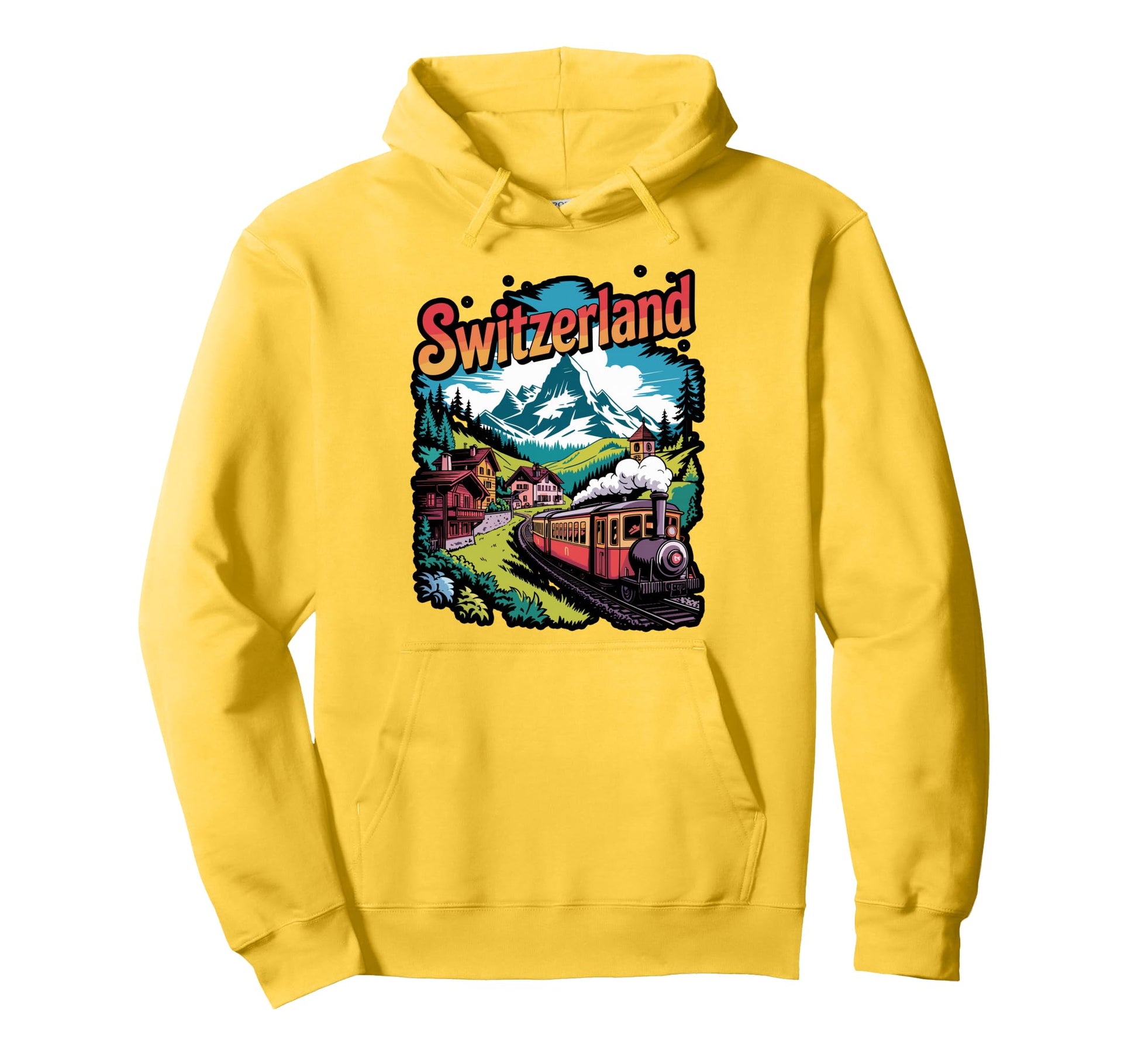 Switzerland Stripes Hoodie - Trendy Graphic for Adults - T-Shirt, Sweatshirt, Hoodie