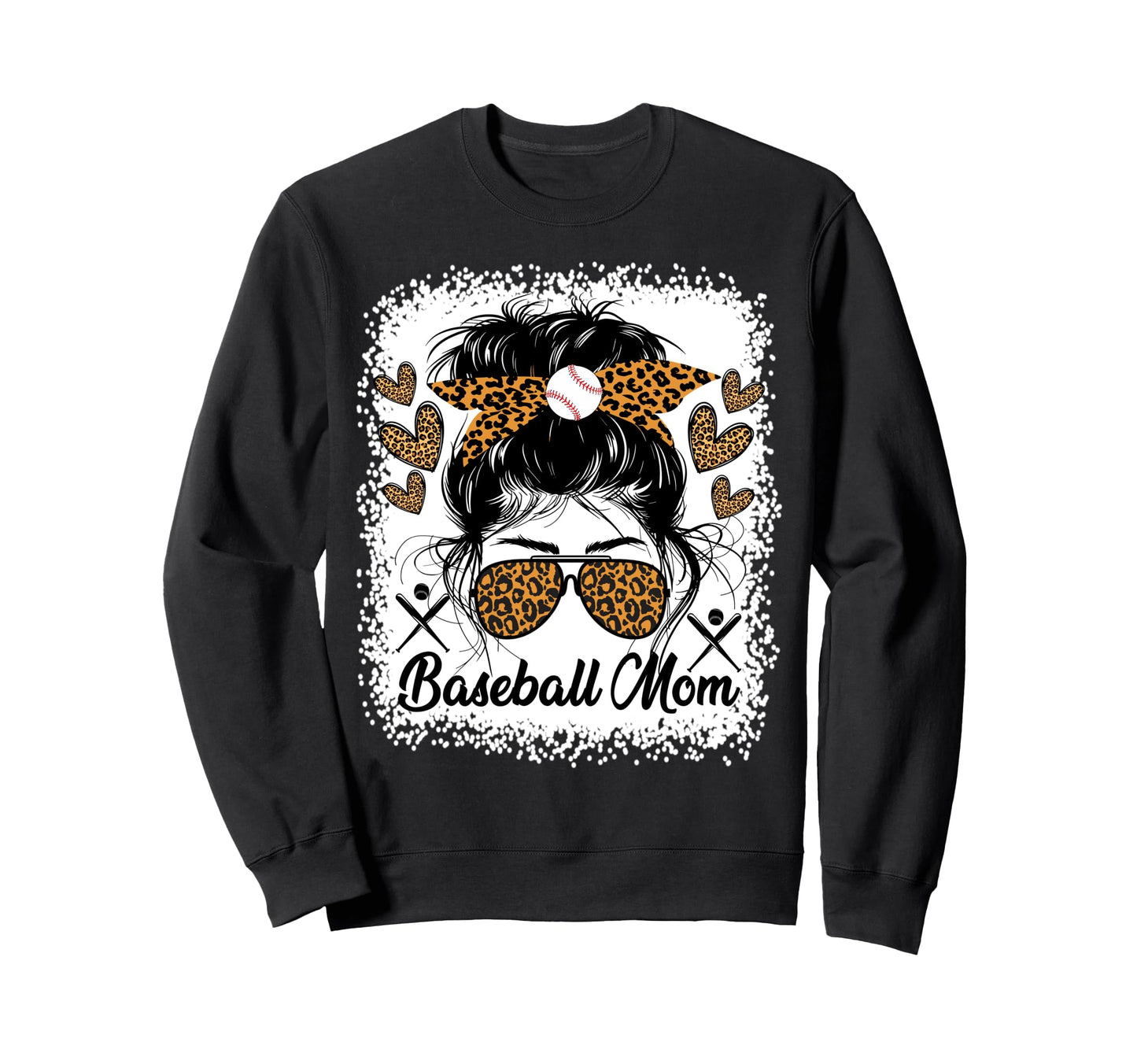 Baseball Mom Baseball Player Sweatshirt - Aesthetic Graphic for Adults - T-Shirt, Sweatshirt, Hoodie