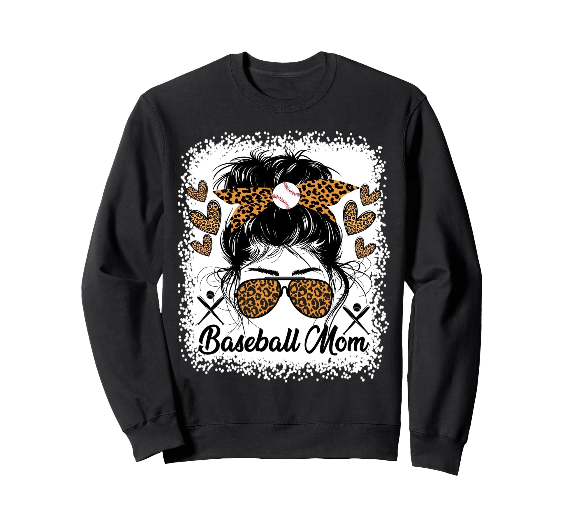 Baseball Mom Baseball Player Sweatshirt - Aesthetic Graphic for Adults - T-Shirt, Sweatshirt, Hoodie