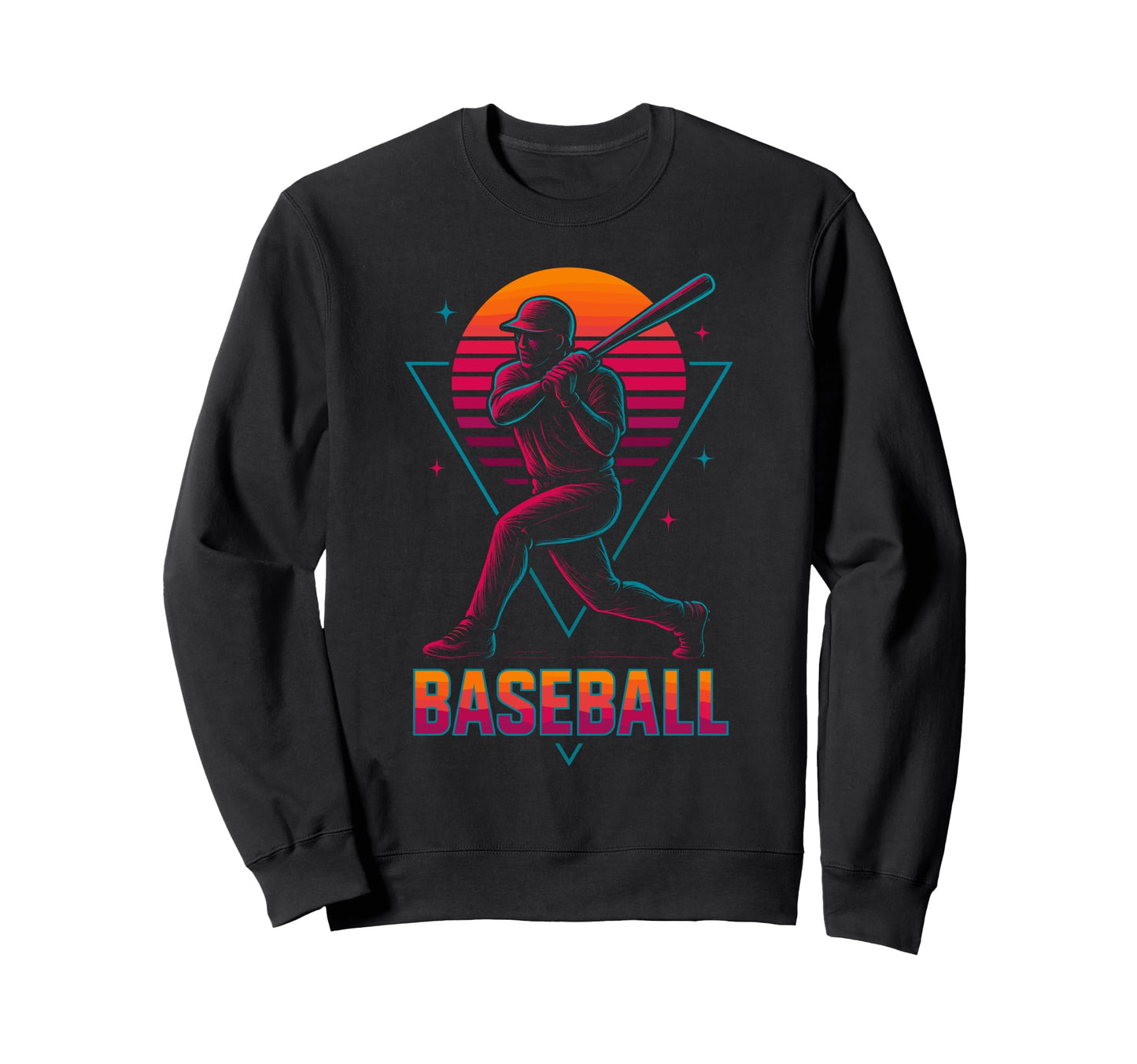 Baseball Sweatshirt - Custom Art Print for Adults - T-Shirt, Sweatshirt, Hoodie